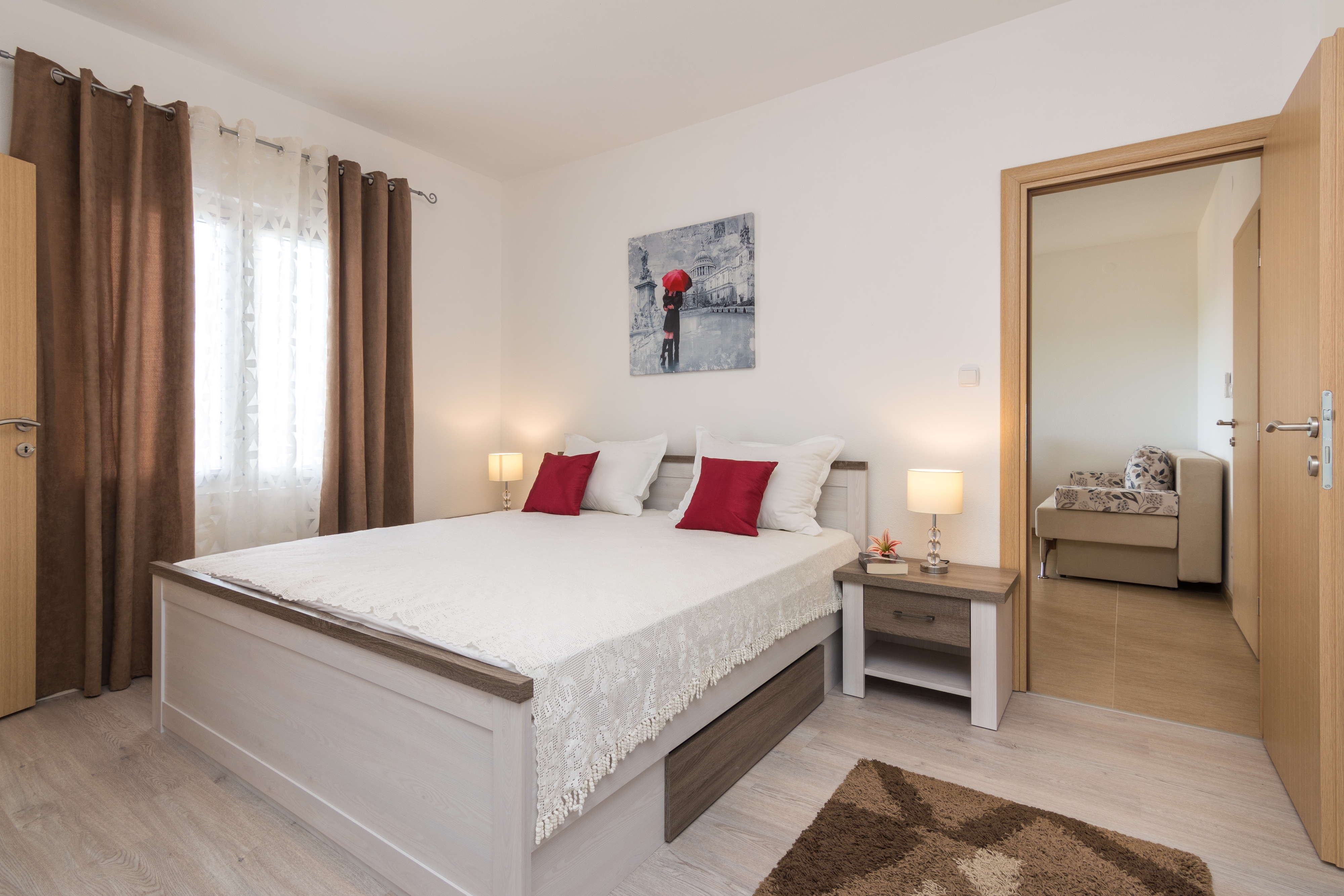 Studio flat with terrace and sea view Seget Vranjica, Trogir  AS-c