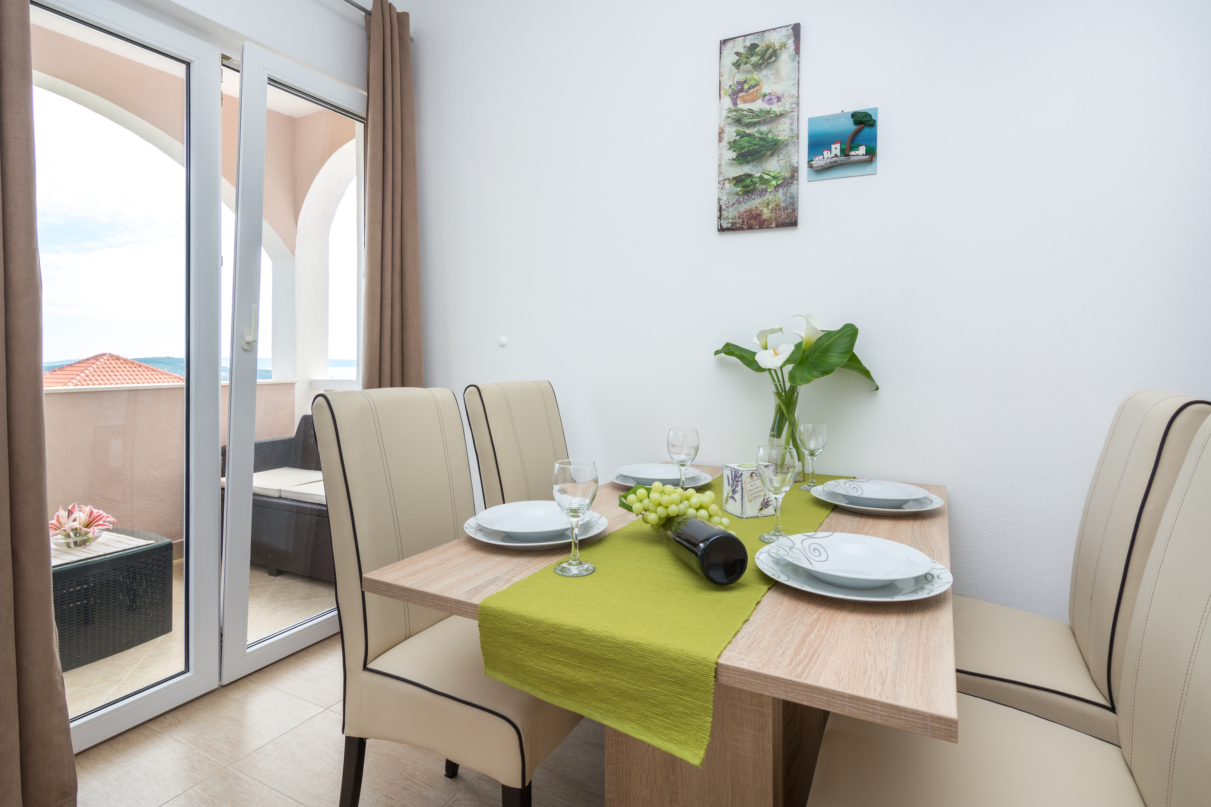 Studio flat with terrace and sea view Seget Vranjica, Trogir  AS-c
