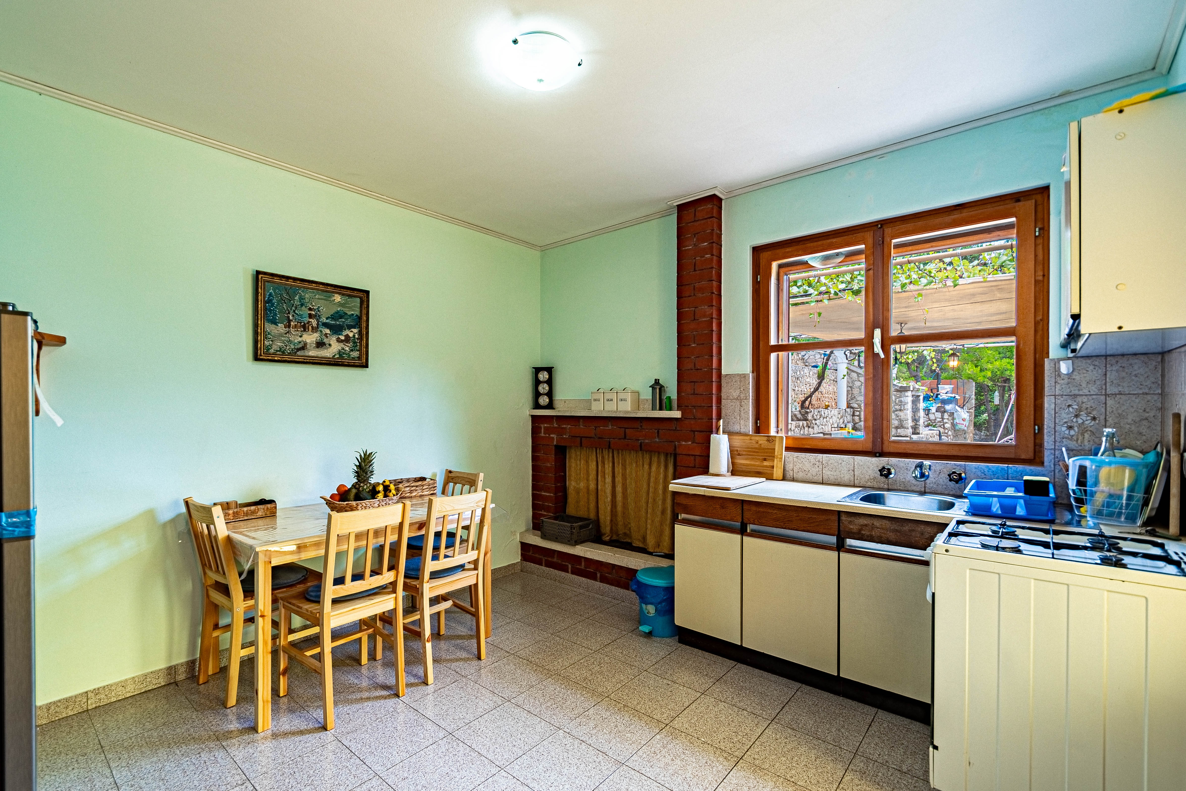 Maison de deux chambres prés de la plage Baie Bratinja Luka, Korcula (K-12599)