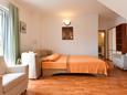 Obývací pokoj Vodice, Obývací pokoj v ubytování typu apartment, domácí mazlíčci povoleni a WiFi.