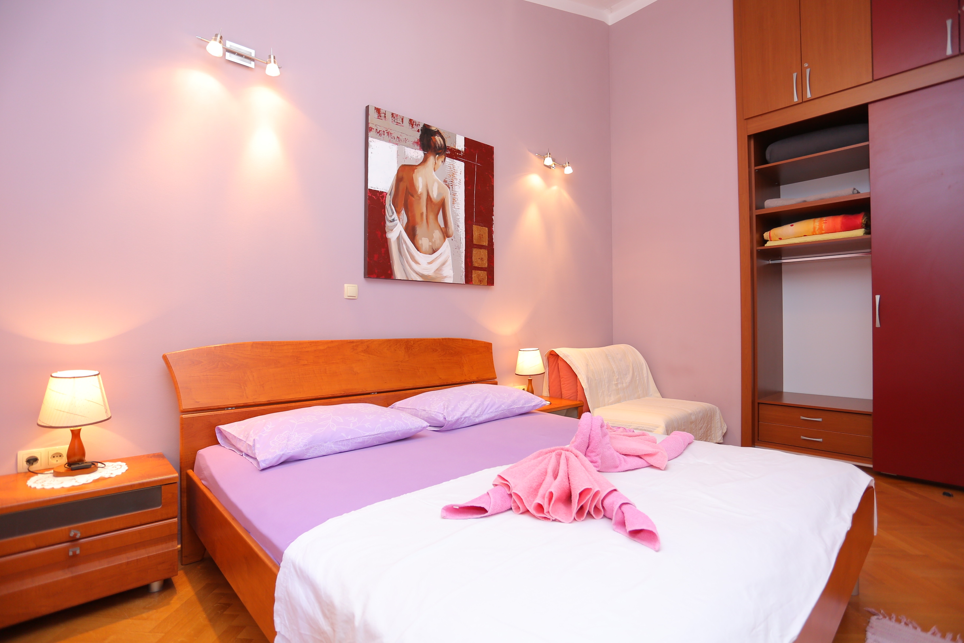One bedroom apartment with balcony and sea view Duće, Omiš  A-a