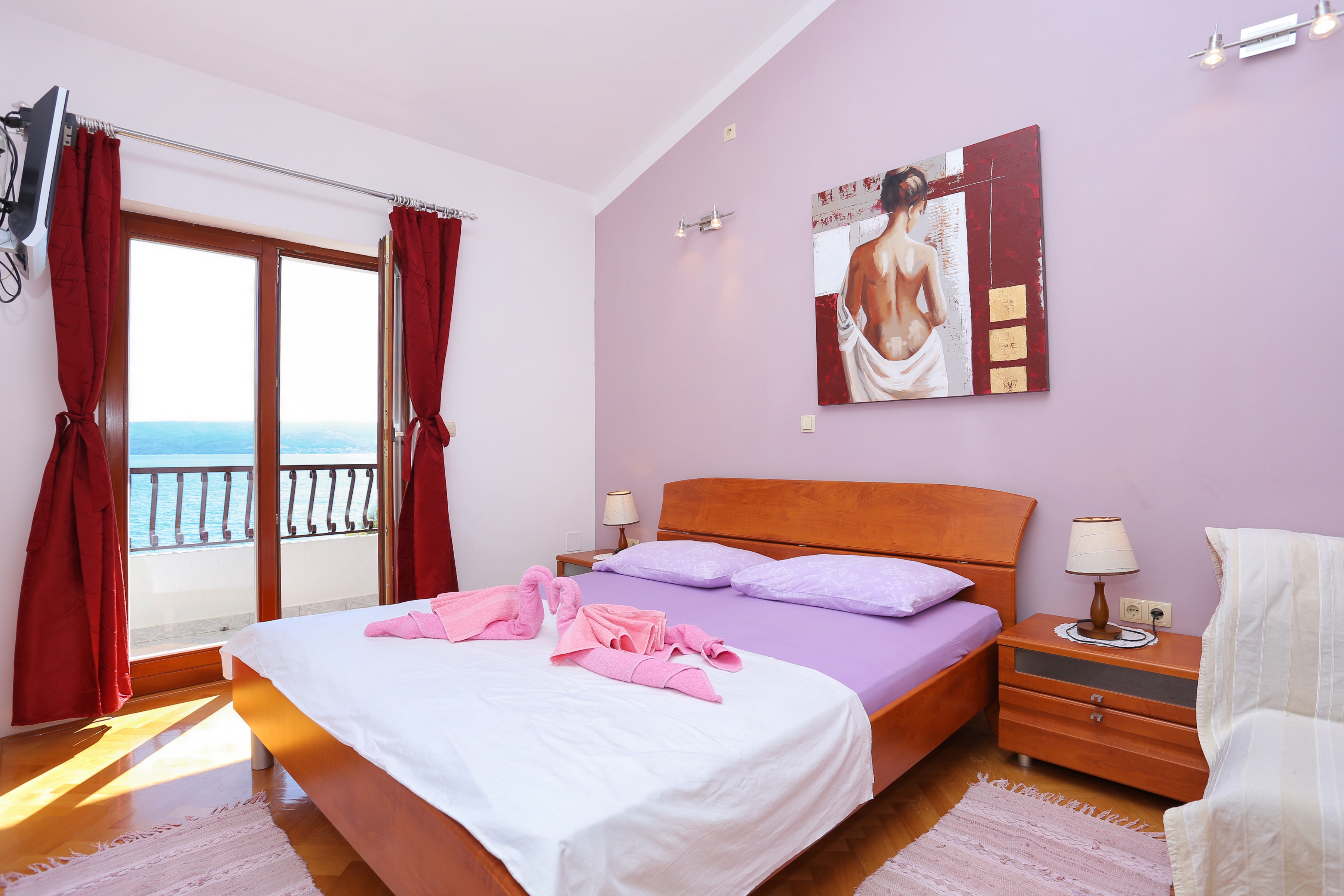 One bedroom apartment with balcony and sea view Duće, Omiš  A-a