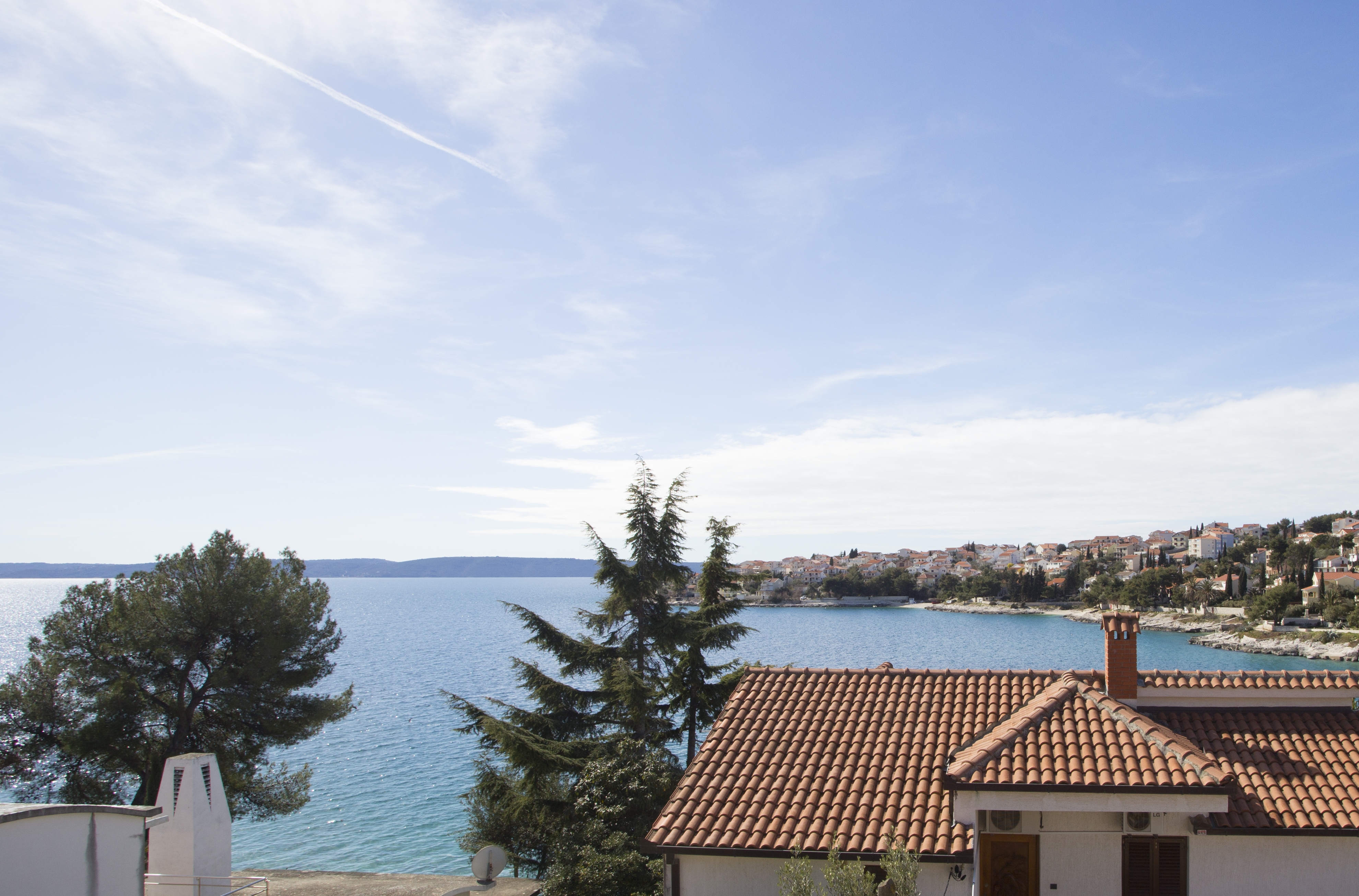 Two bedroom apartment with terrace and sea view Mavarštica, Čiovo  A-c