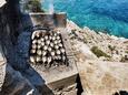 Pakomina, Hvar, Cour 12702 - Maison vacances à proximité de la mer avec une plage de galets.