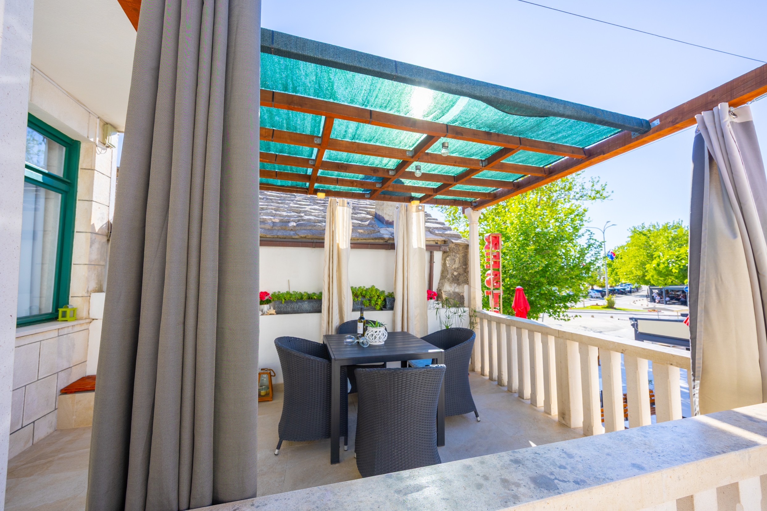 Two bedroom apartment with terrace and sea view Baška Voda (Makarska) (A-12714-a)