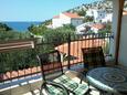 Ražanj, Terrace in the apartment, with a sea view and WiFi.