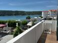 Kampor, Balkon 1 in the apartment, with a sea view, (pet friendly) en WiFi.