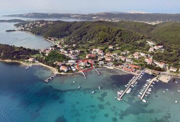 Kampor, Rab, Alloggio 12773 - Appartamenti e camere vicino al mare con la spiaggia sabbiosa.