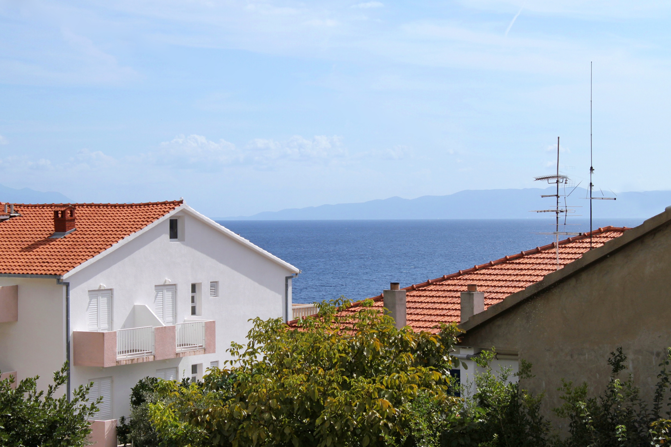 One bedroom apartment with terrace and sea view Zavala, Hvar  A-c