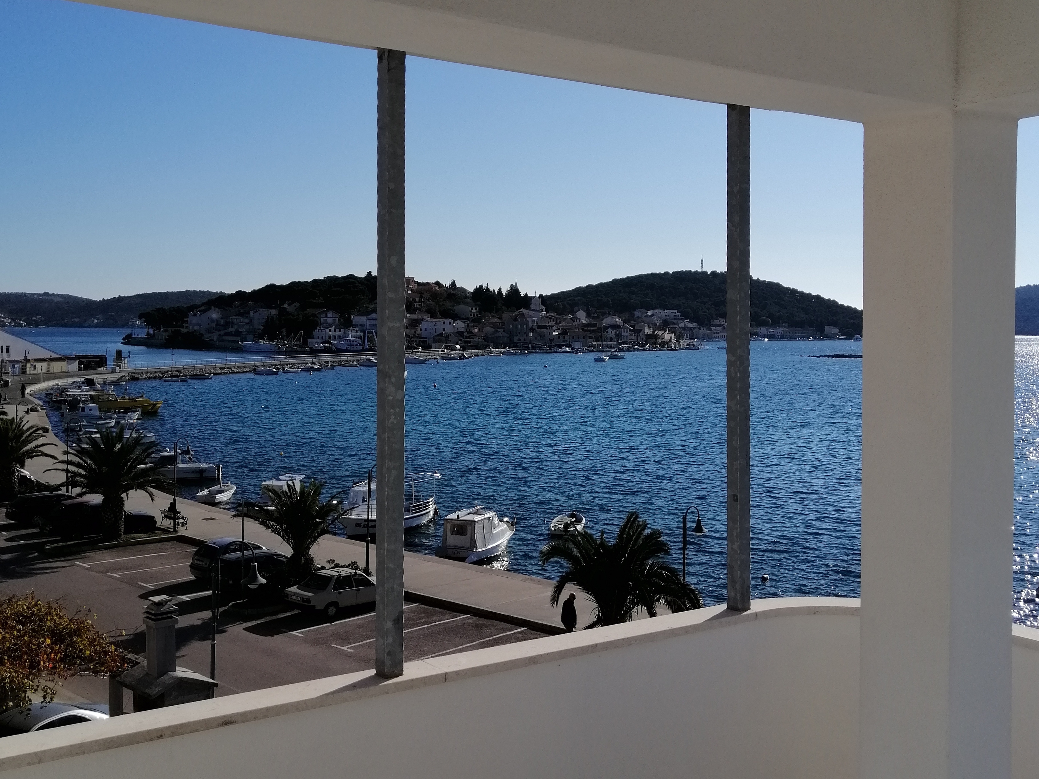 One bedroom apartment with terrace and sea view Rogoznica  A-b