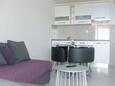 Living room Saplunara, Living room in the apartment, air condition available, (pet friendly) and WiFi.