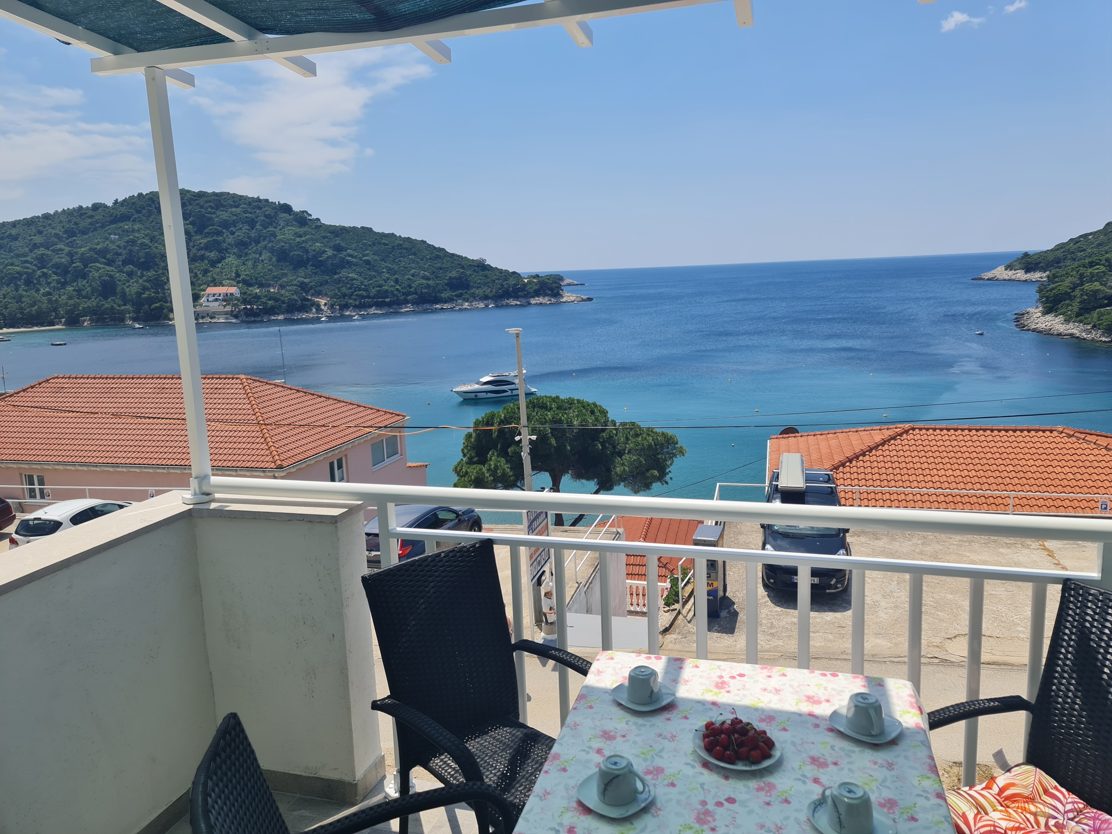 Jednosobni apartman s terasom i pogledom na more Uvala Saplunara, Mljet  A-c