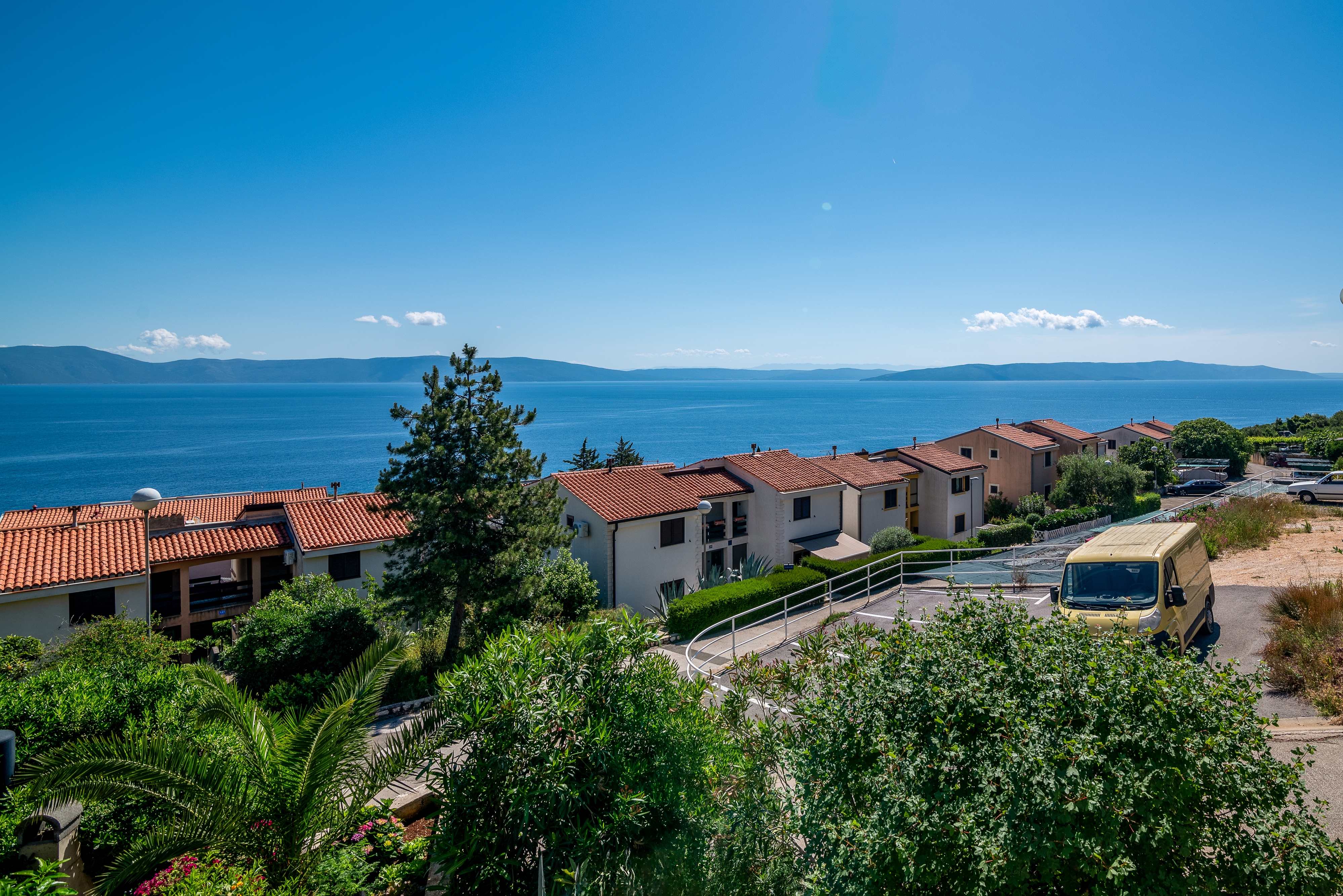 One bedroom apartment with terrace and sea view Ravni, Labin  A-a