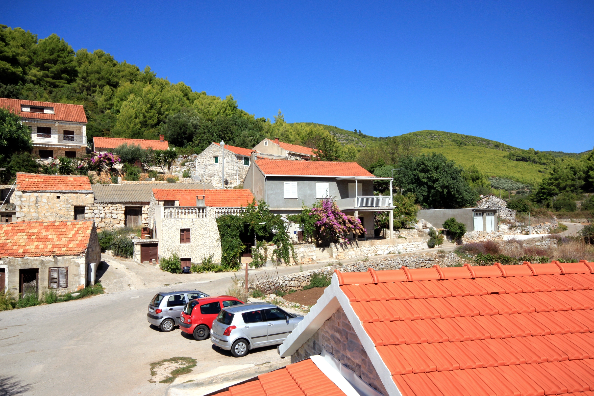 Three bedroom apartment with terrace and sea view Gršćica, Korčula  A-a