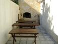Lokva Rogoznica, Omiš, Courtyard 12906 - Apartments with pebble beach.