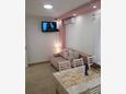 Dining room Baška Voda, Dining room in the apartment, air condition available, (pet friendly) and WiFi.