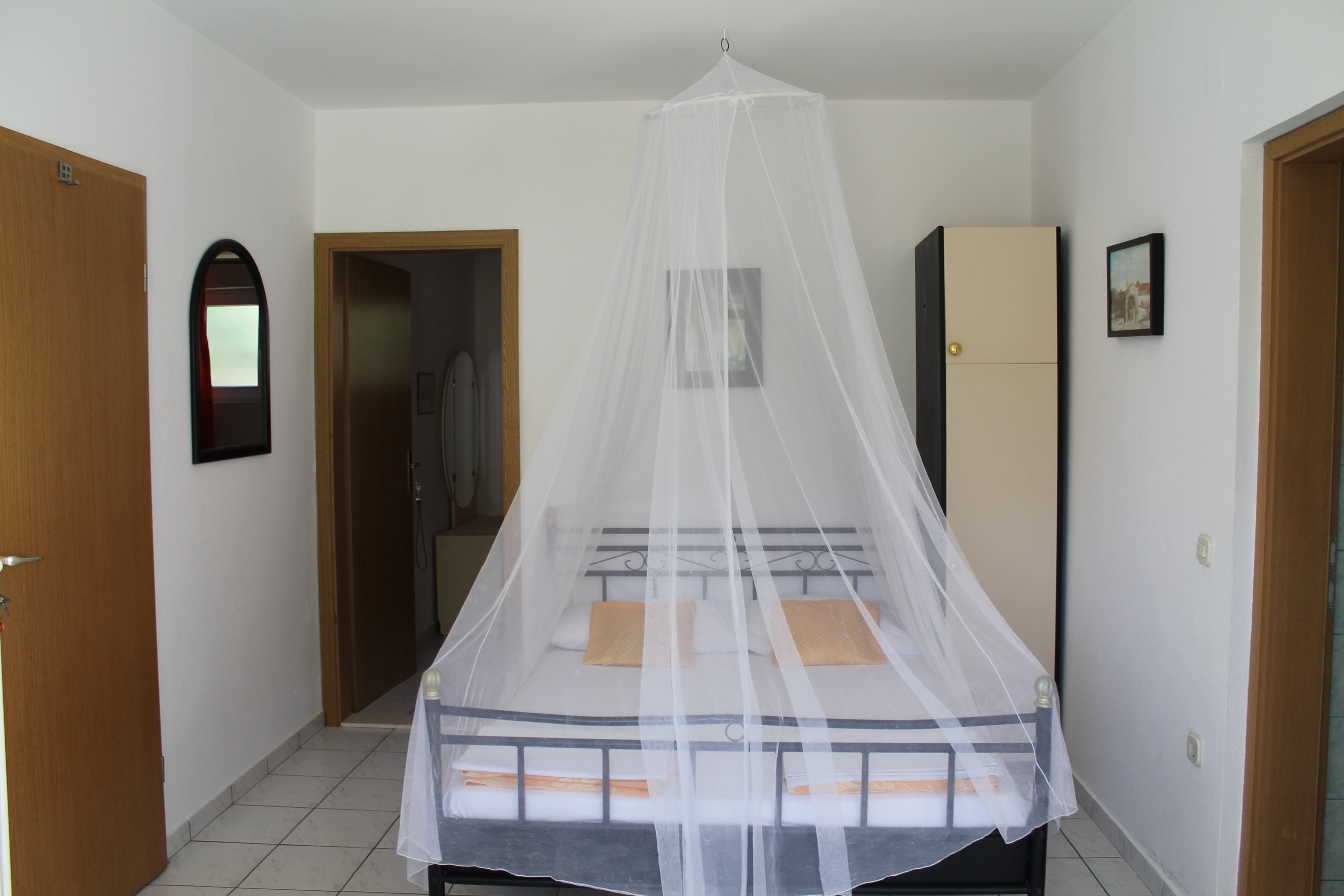 Appartement dune chambre avec la terrasse et la vue sur le mer Gradac, Makarska (A-12977-a)