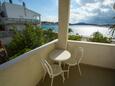 Rogoznica, Balcon dans l’hébergement en type apartment, avec la vue sur la mer et WiFi.