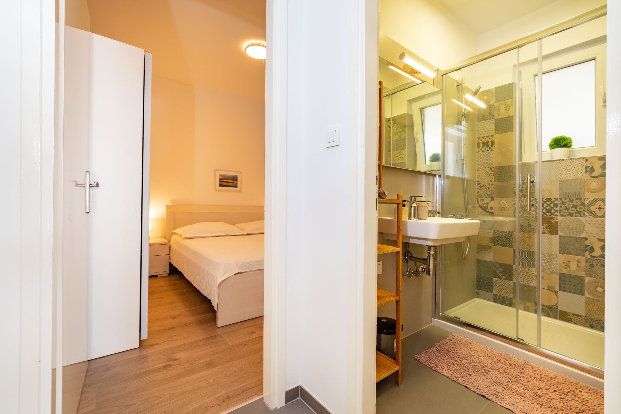 Two bedroom apartment with terrace Mandre, Pag  A-a