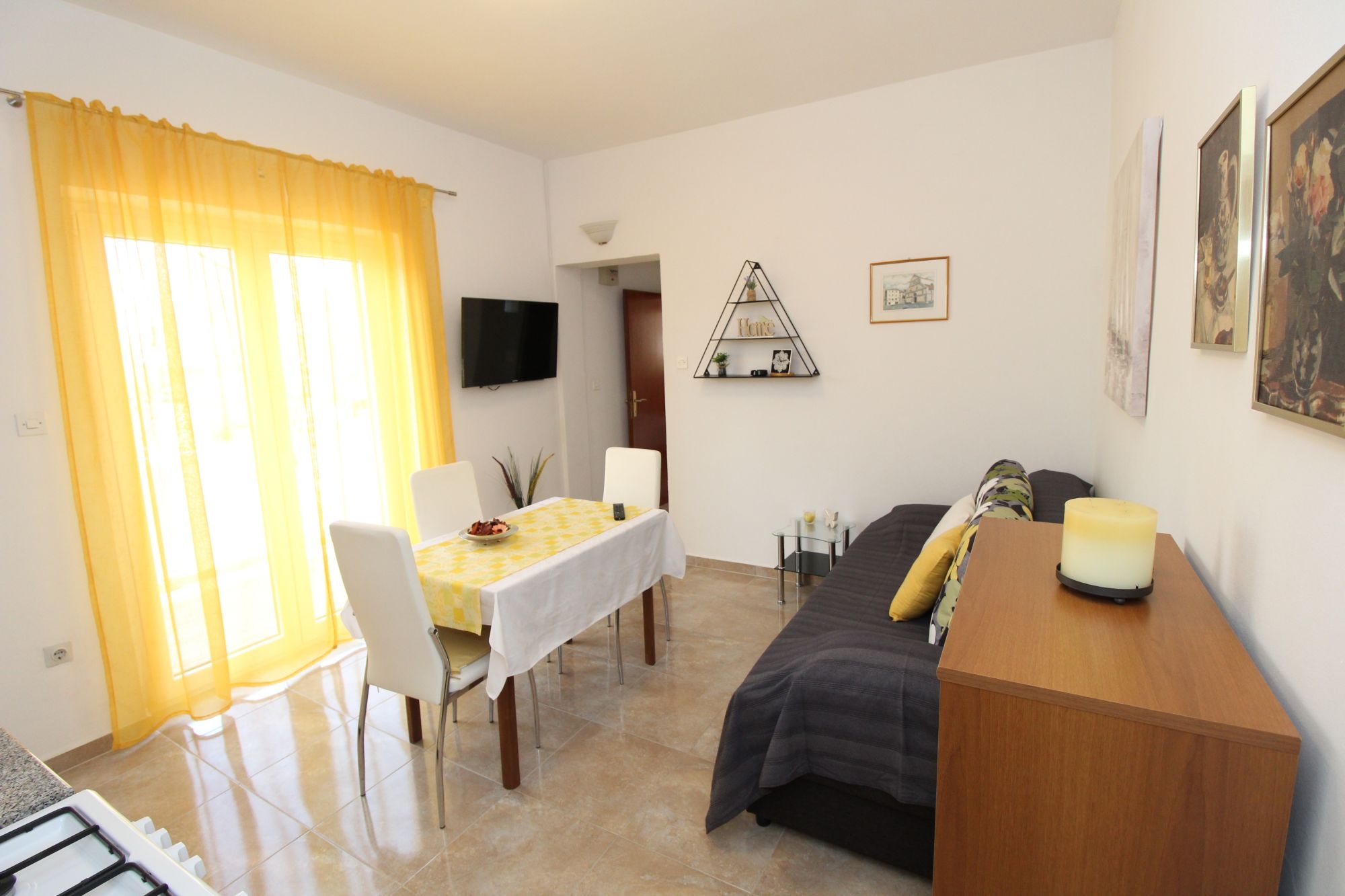 One bedroom apartment with balcony and sea view Pag (A-13060-b)