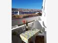 Pag, Balcón in the studio-apartment, with a sea view, (pet friendly) y WiFi.