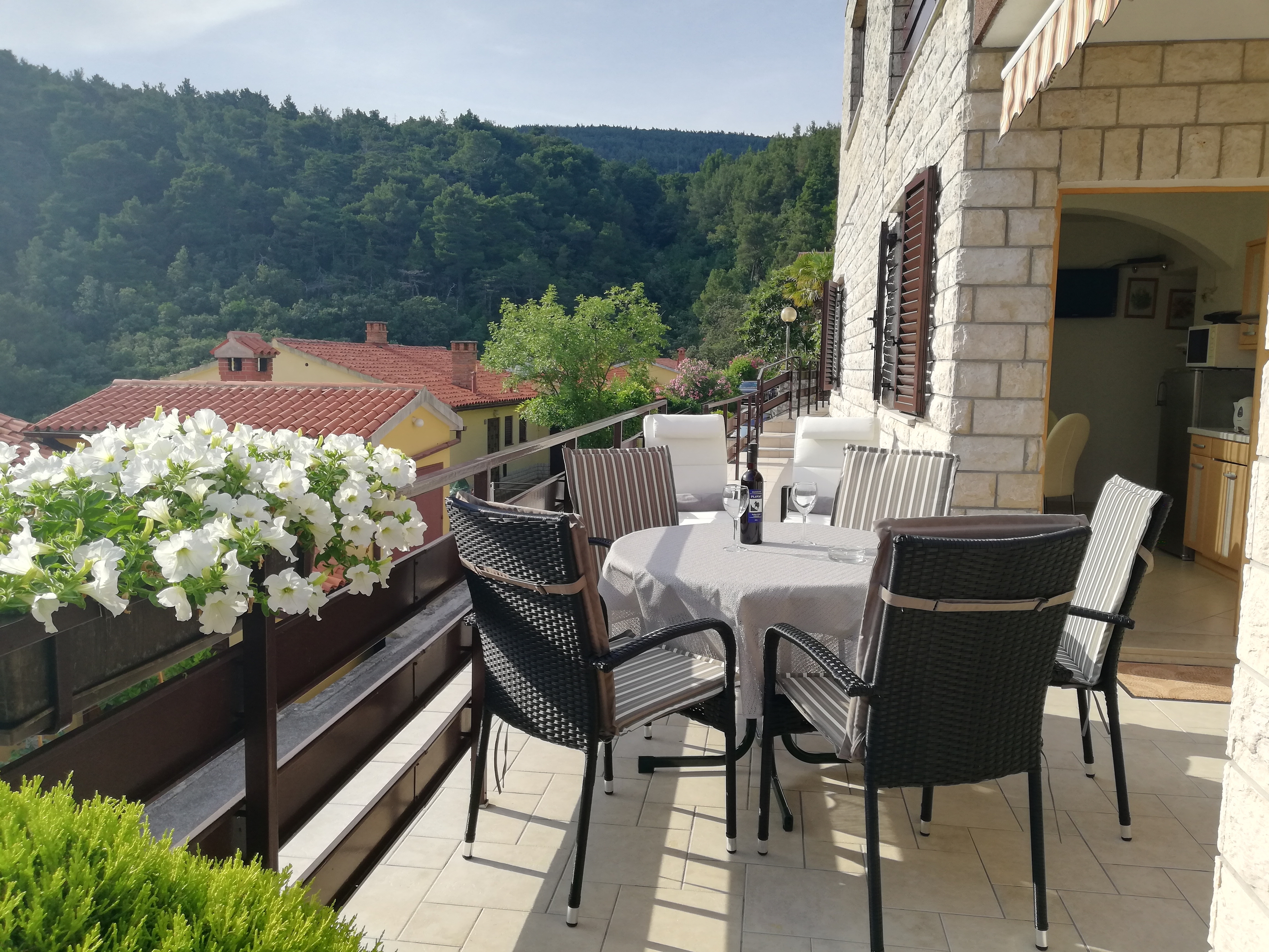 Two bedroom apartment with terrace and sea view Rabac, Labin  A-a