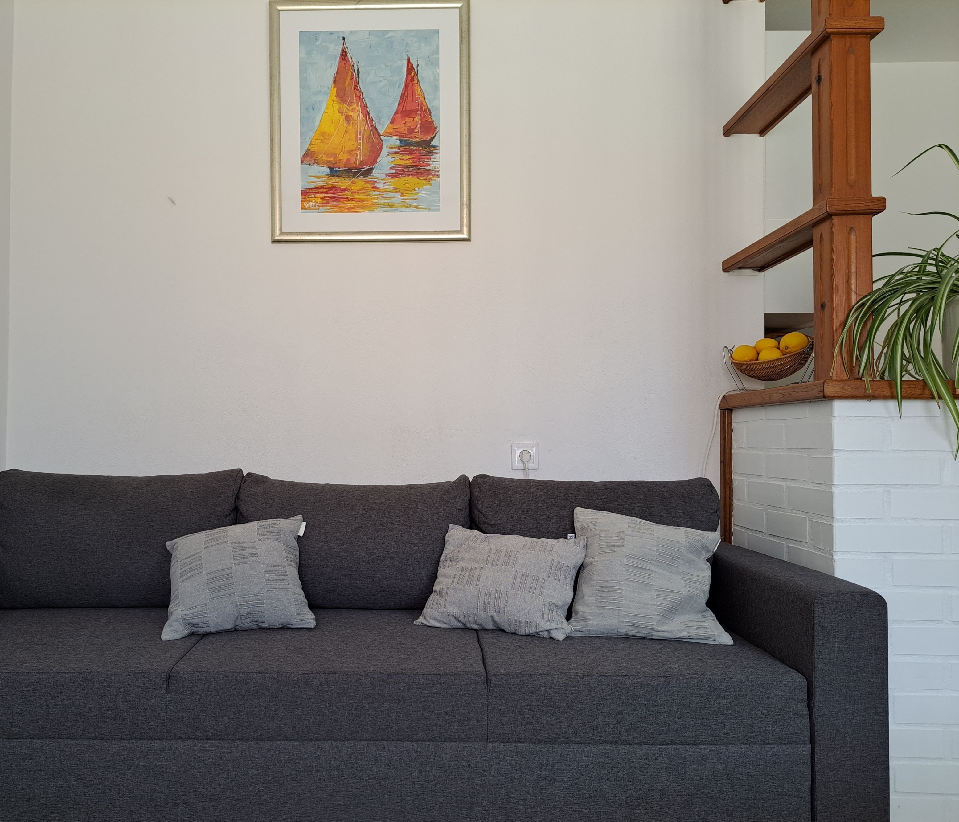 Two bedroom apartment with air-conditioning Supetar, Brač (A-13180-c)