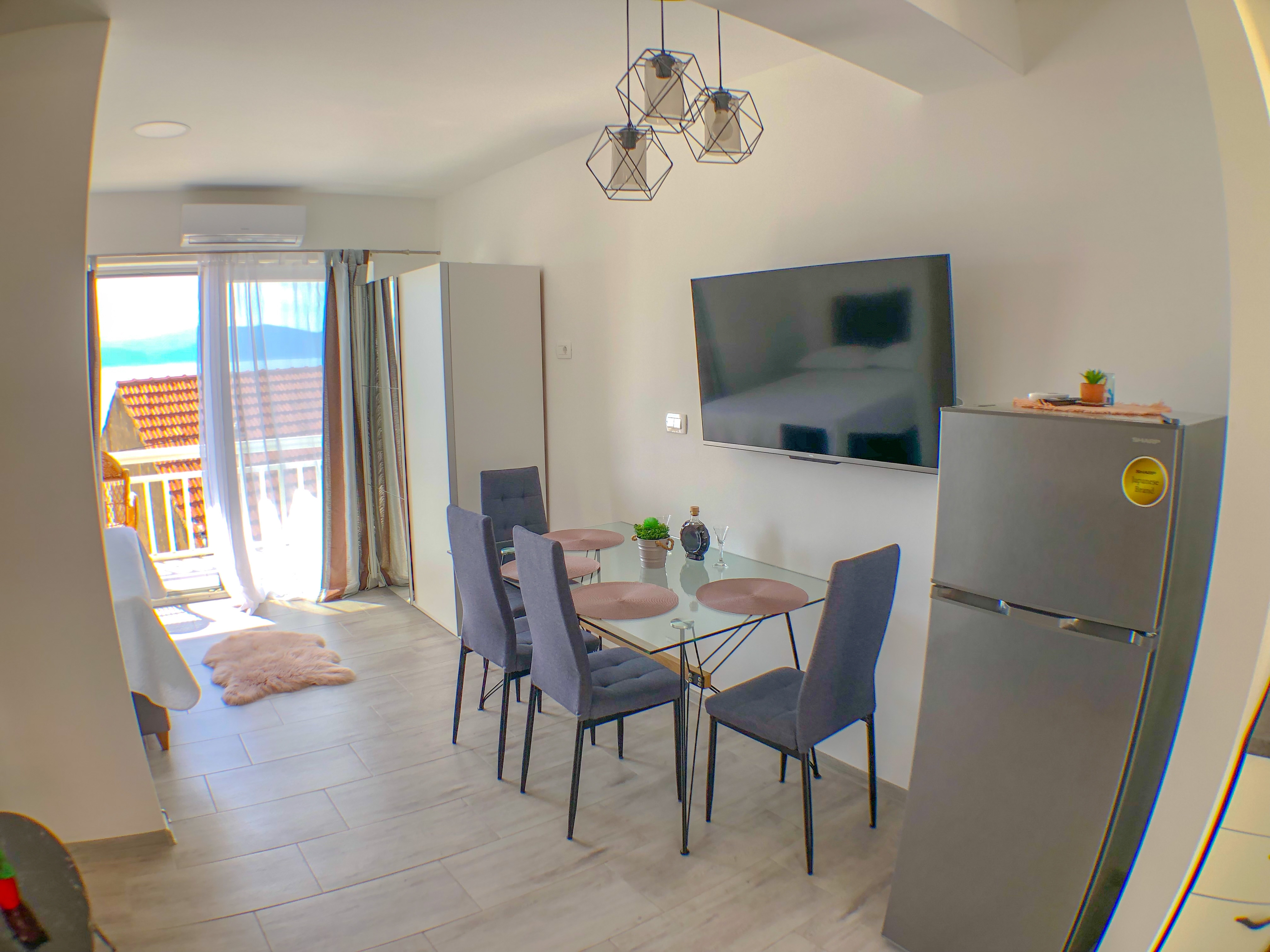 Studio flat with balcony and sea view Gradac, Makarska  AS-b