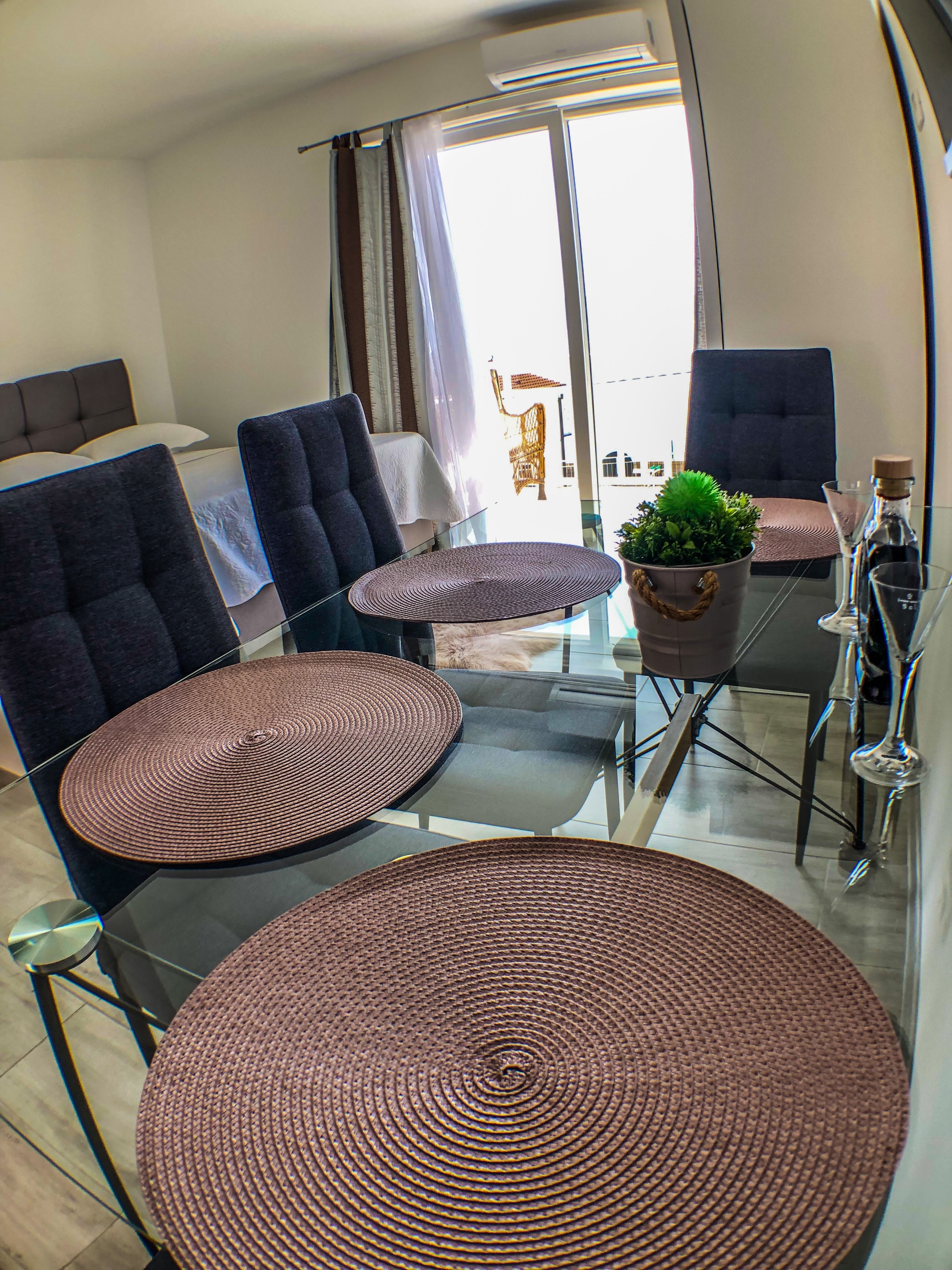 Studio flat with balcony and sea view Gradac, Makarska  AS-b