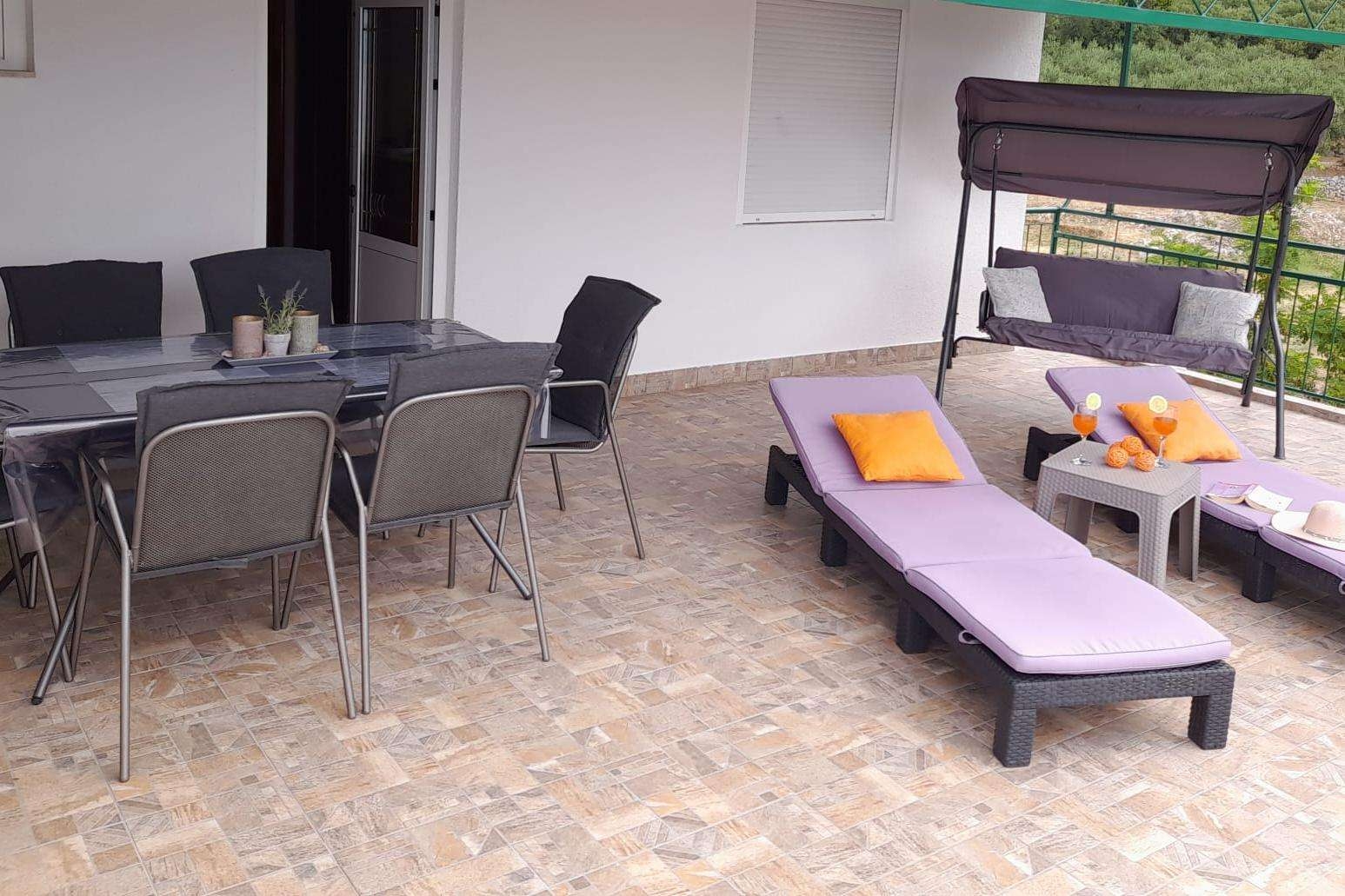 Two bedroom apartment with terrace and sea view Gradac, Makarska  A-a
