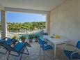 Terrasse Gršćica, Terrasse dans l’hébergement en type apartment, avec la vue sur la mer et WiFi.