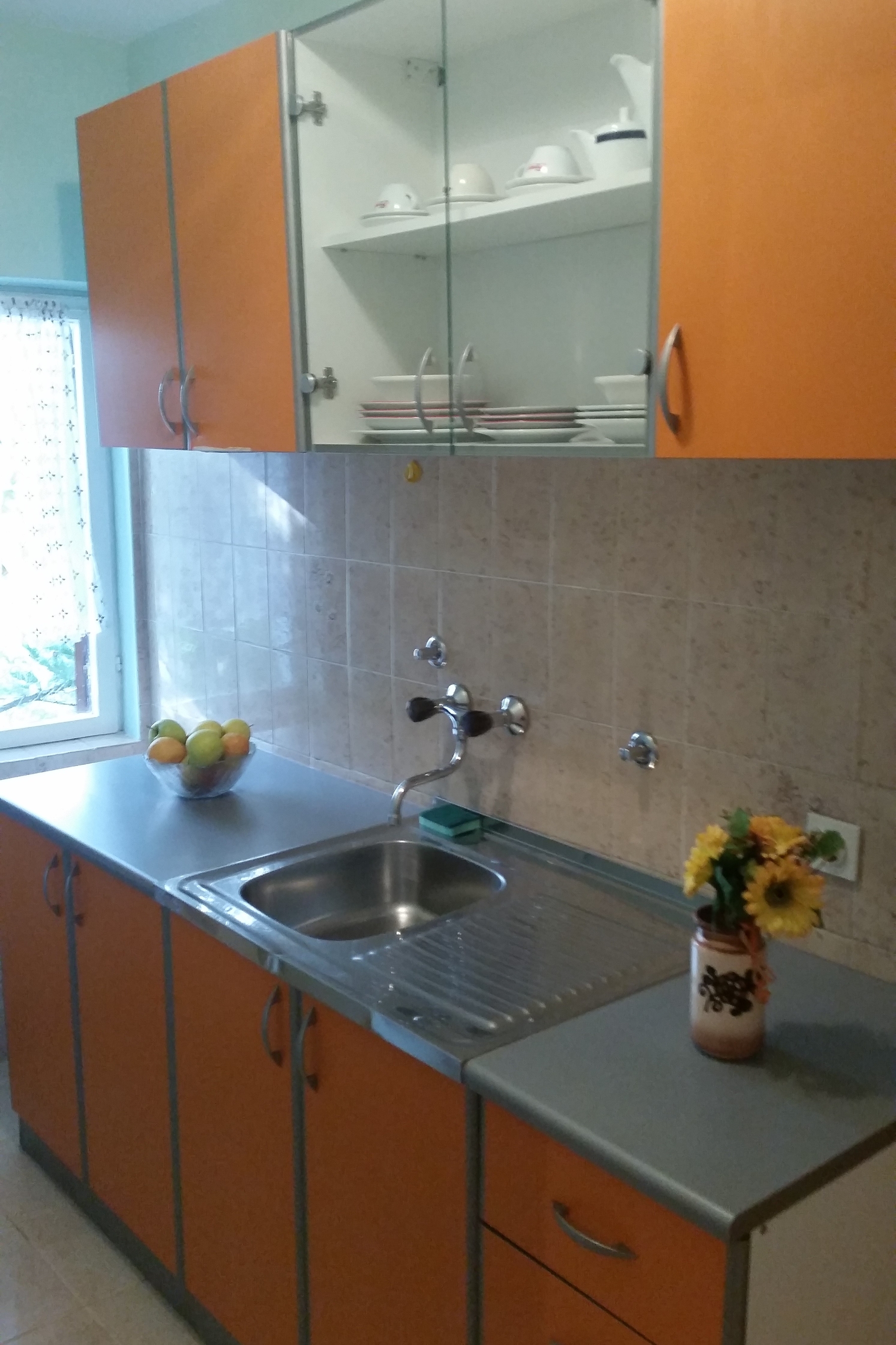 Two bedroom apartment with terrace and sea view Novalja, Pag (A-13200-b)