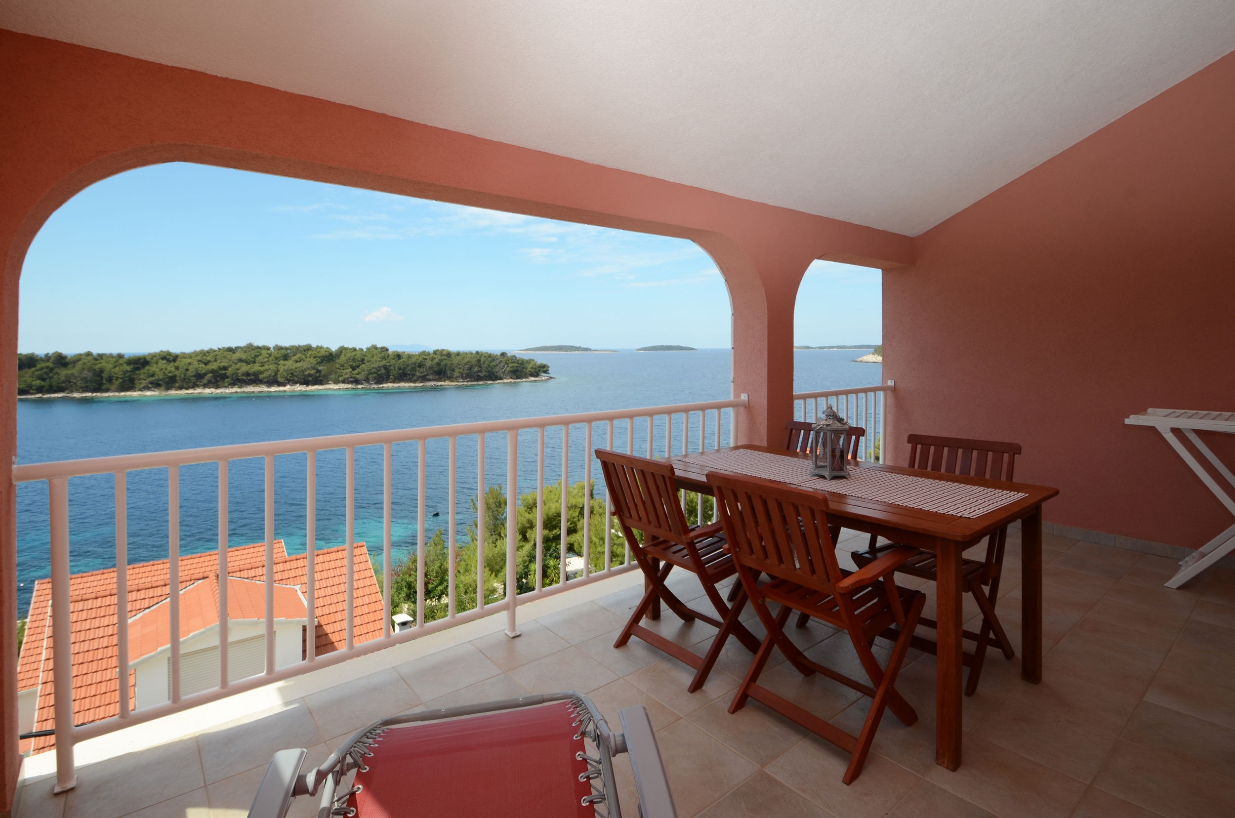 Two bedroom apartment with terrace and sea view Karbuni, Korčula  A-d