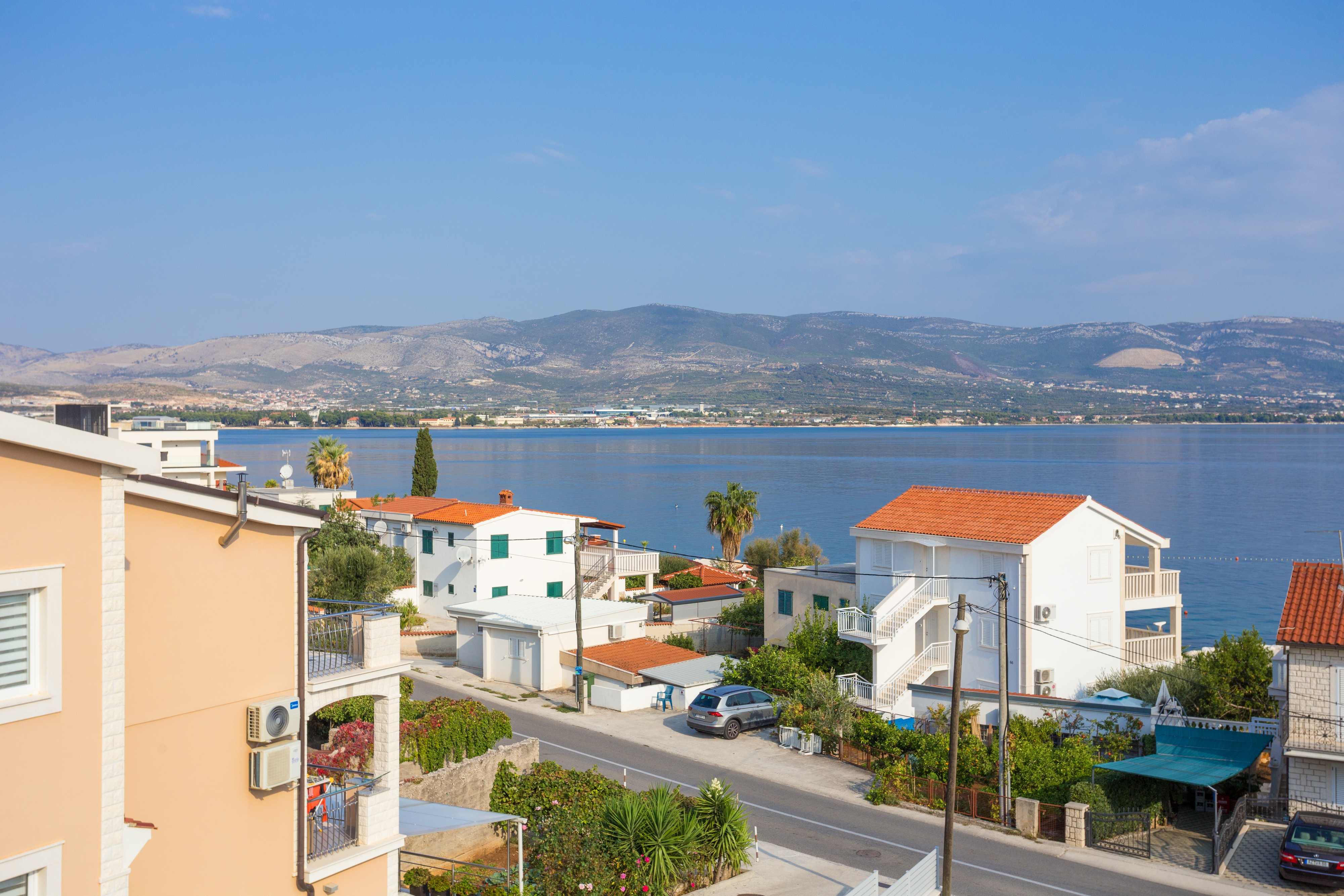 Studio flat with balcony and sea view Slatine, Čiovo  AS-c