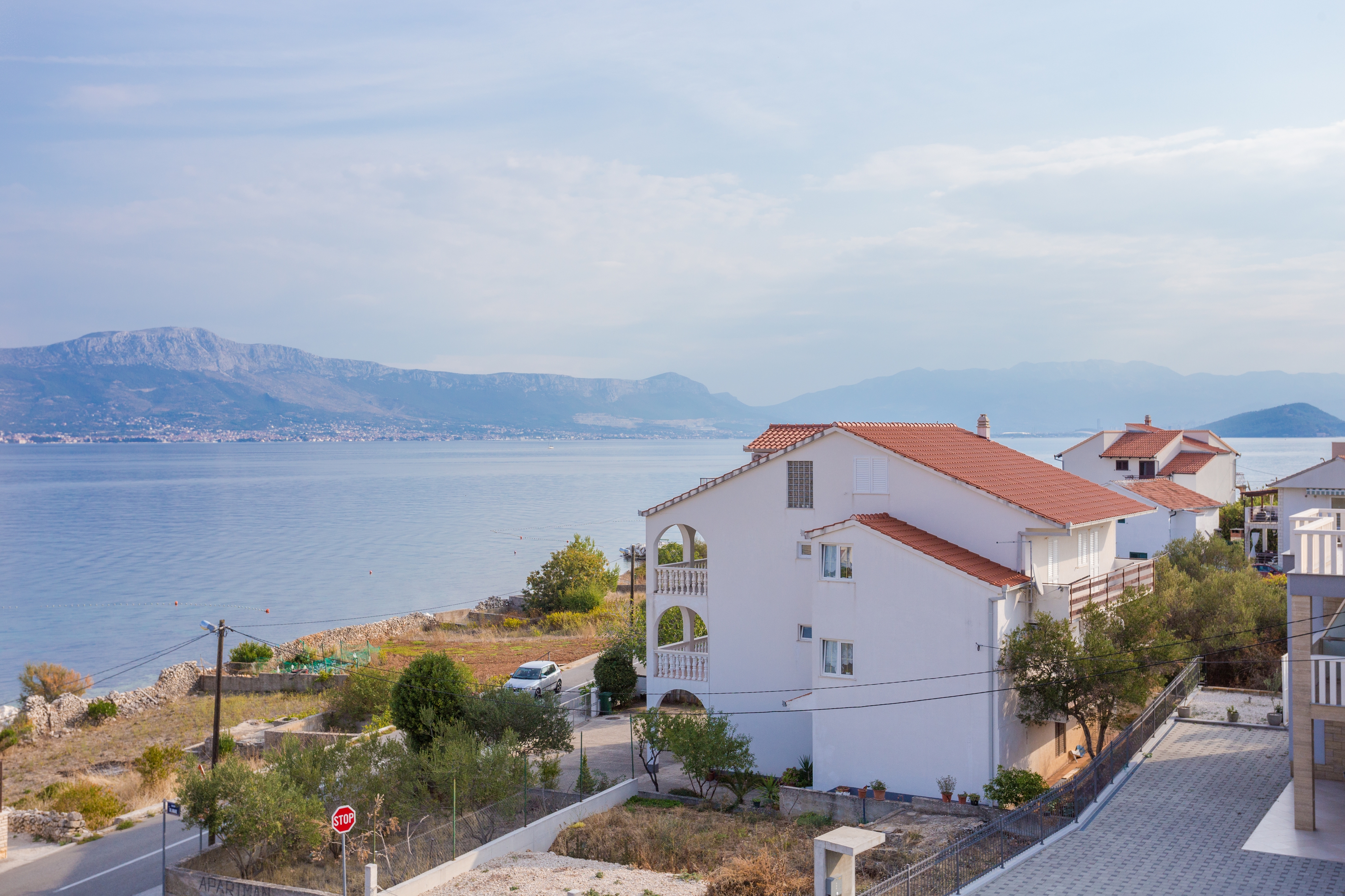 Studio flat with balcony and sea view Slatine, Čiovo  AS-c
