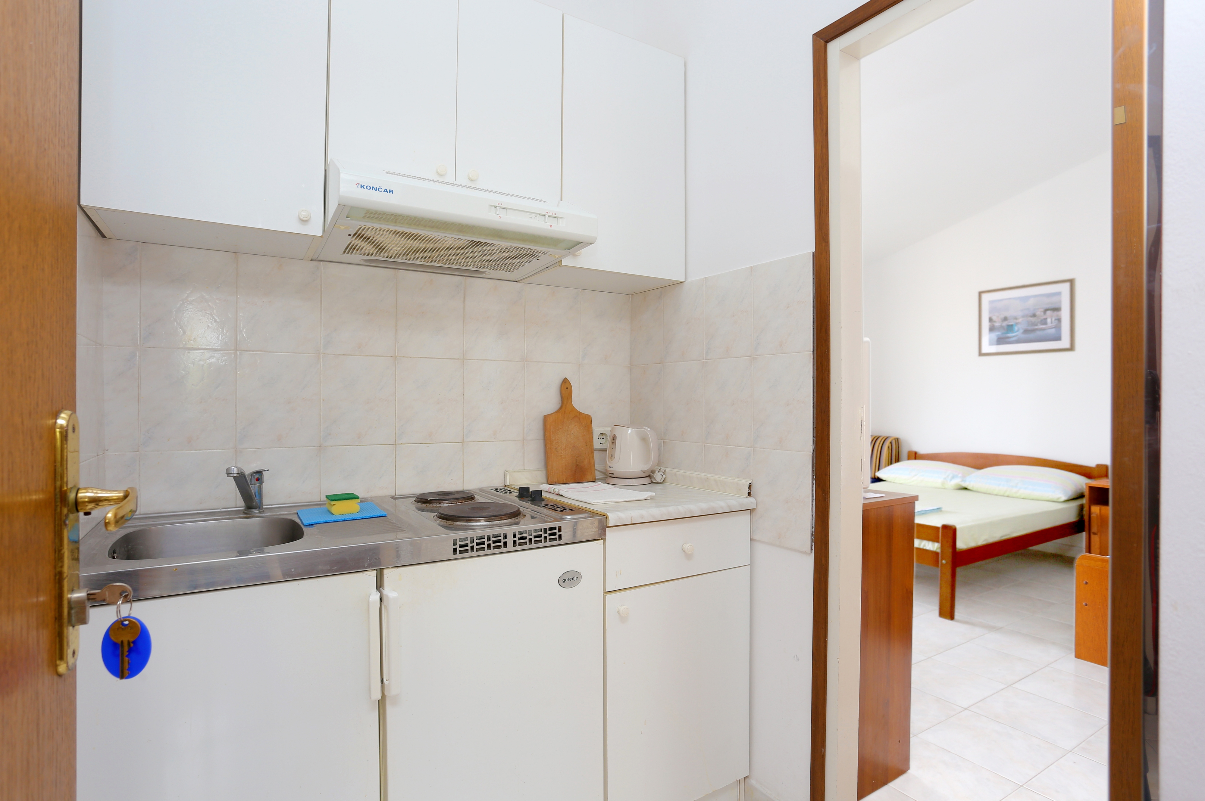 Studio flat with balcony and sea view Slatine, Čiovo (AS-13298-d)