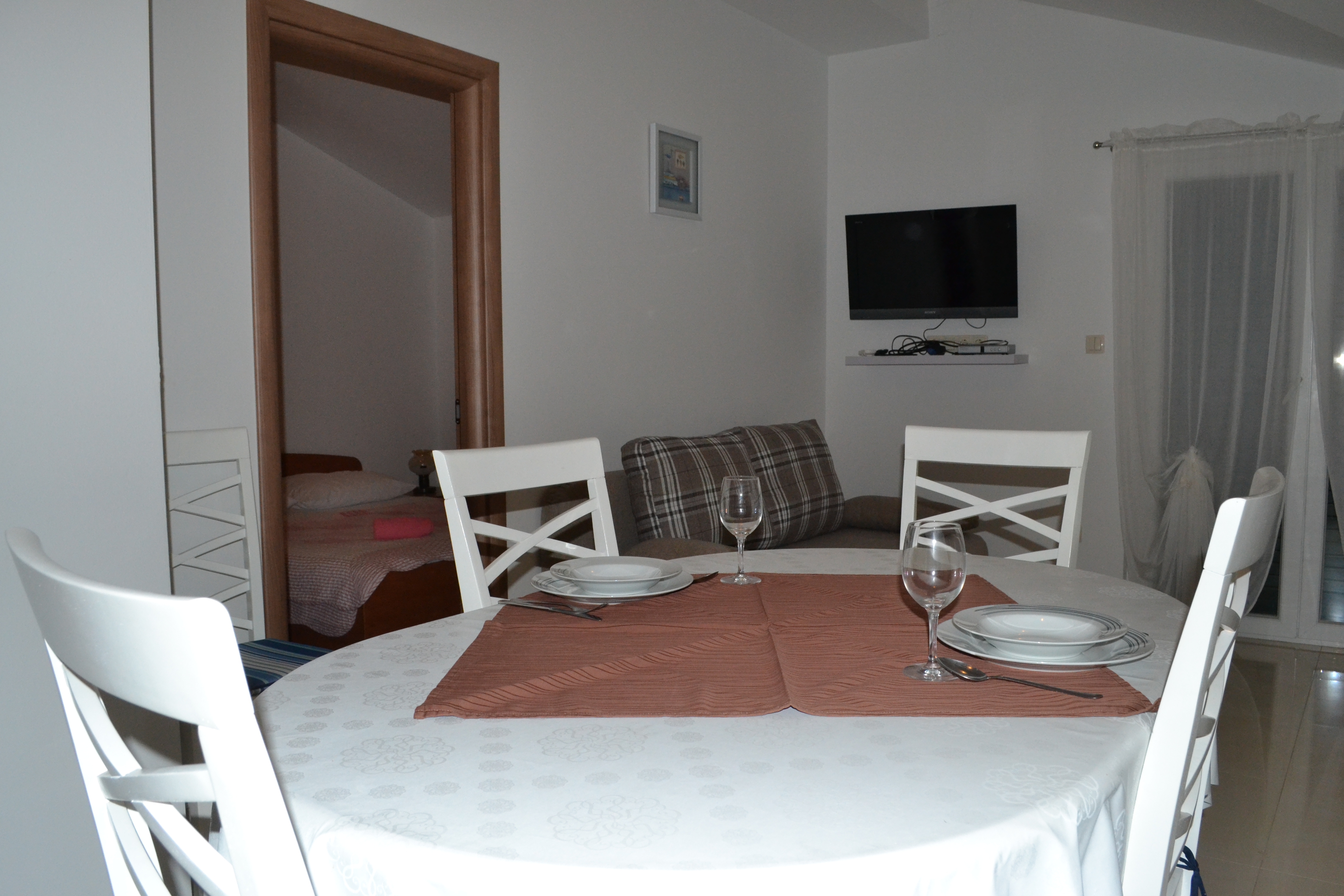 Two bedroom apartment with terrace and sea view Grebaštica, Šibenik  A-a
