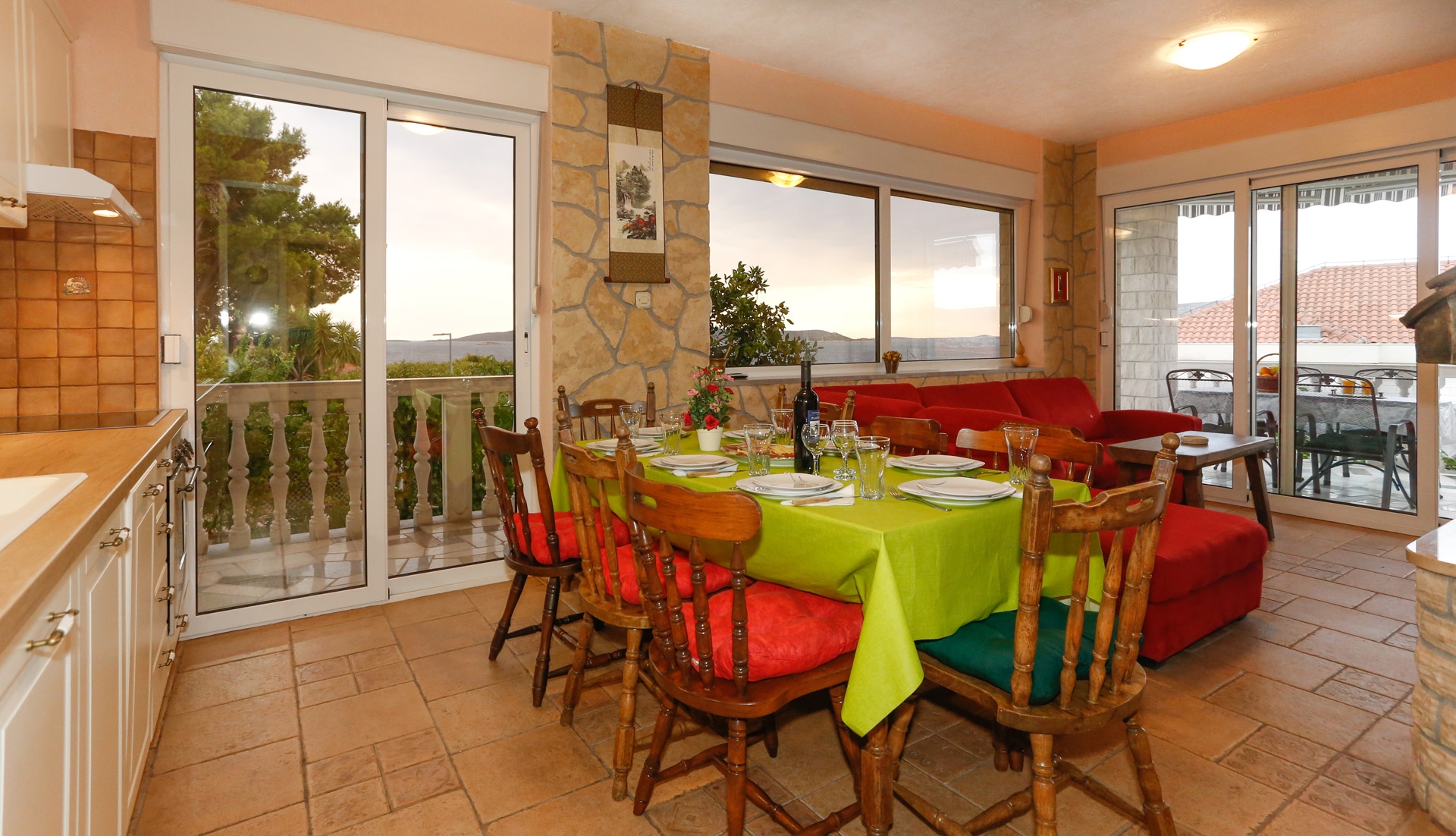 Four bedroom house with terrace and sea view Okrug Donji, Čiovo  K