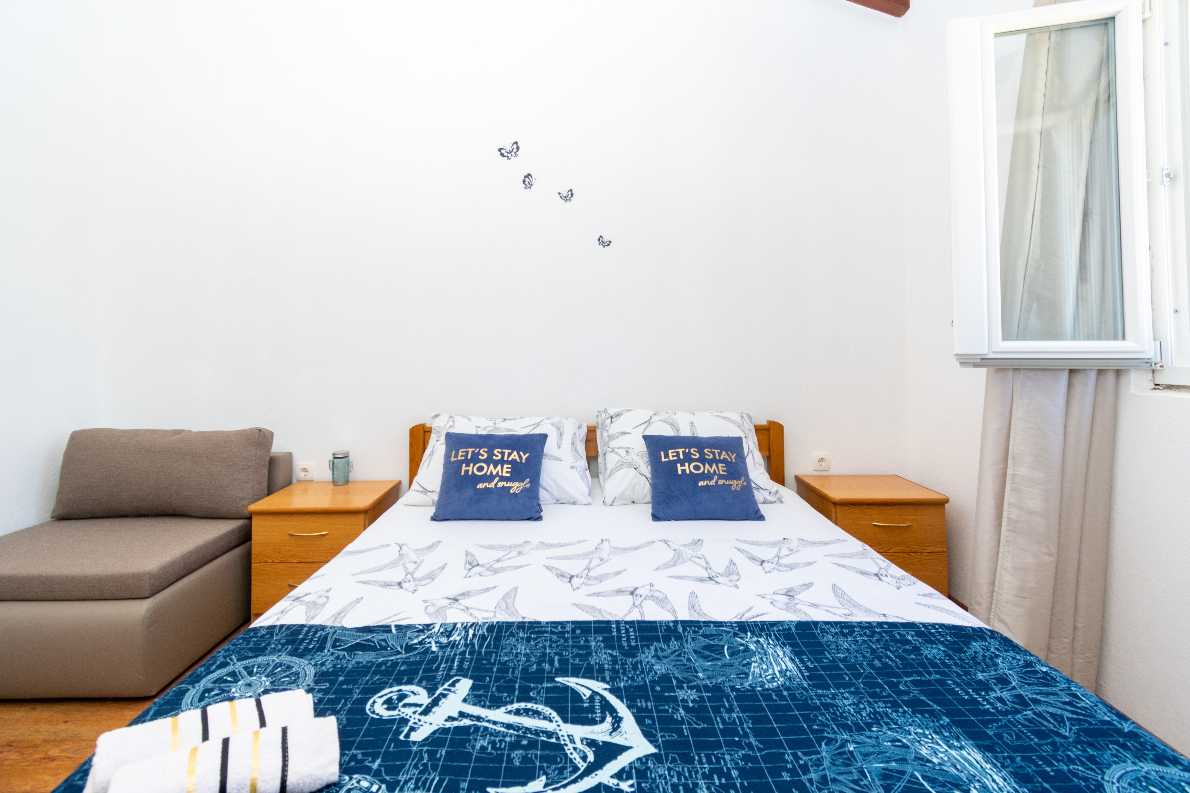 Two bedroom house with terrace and sea view Cove Triluke, Pašman  K