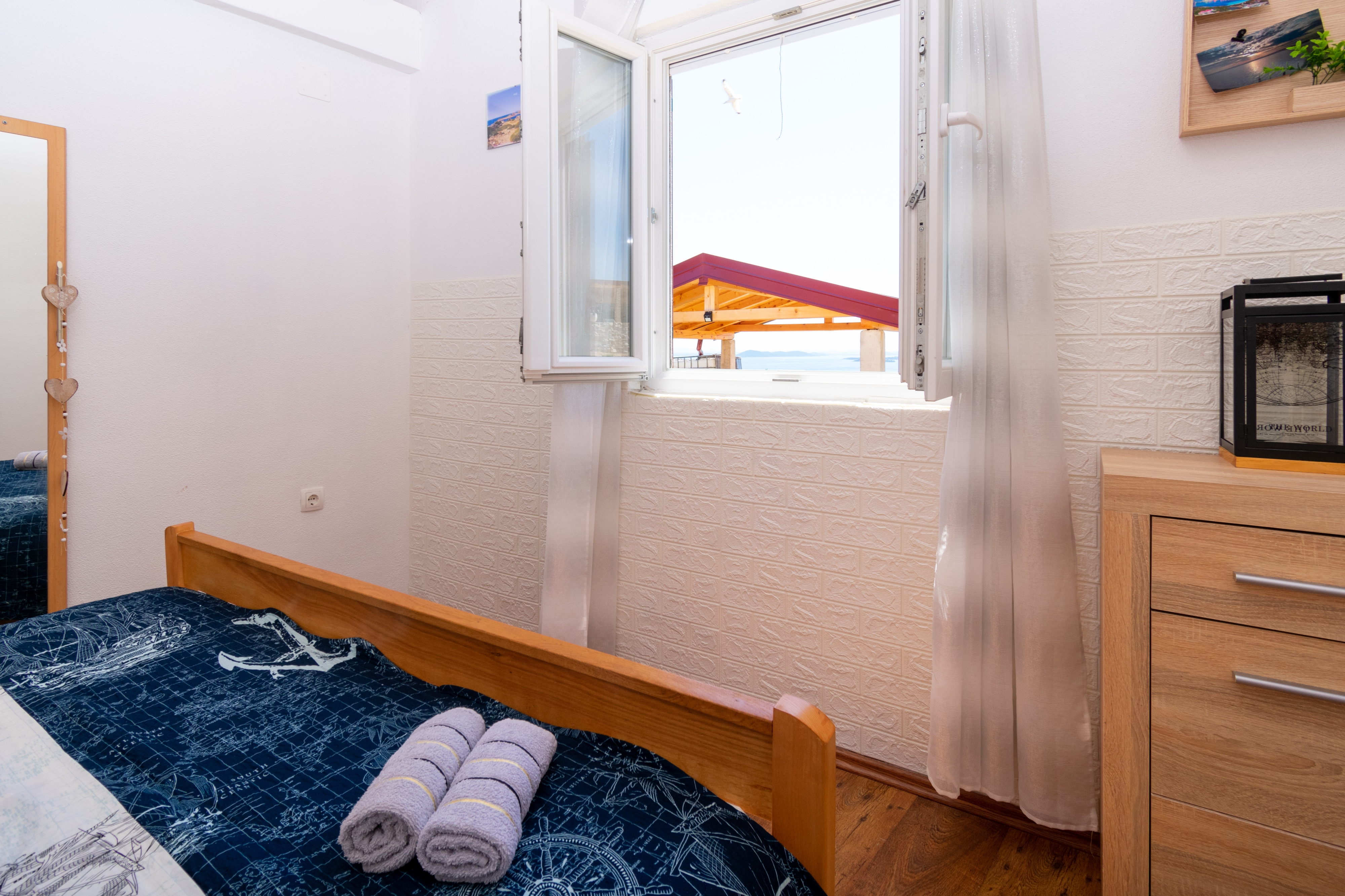 Two bedroom house with terrace and sea view Cove Triluke, Pašman  K