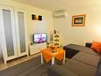 Savudrija, Living room in the apartment, air condition available, (pet friendly) and WiFi.