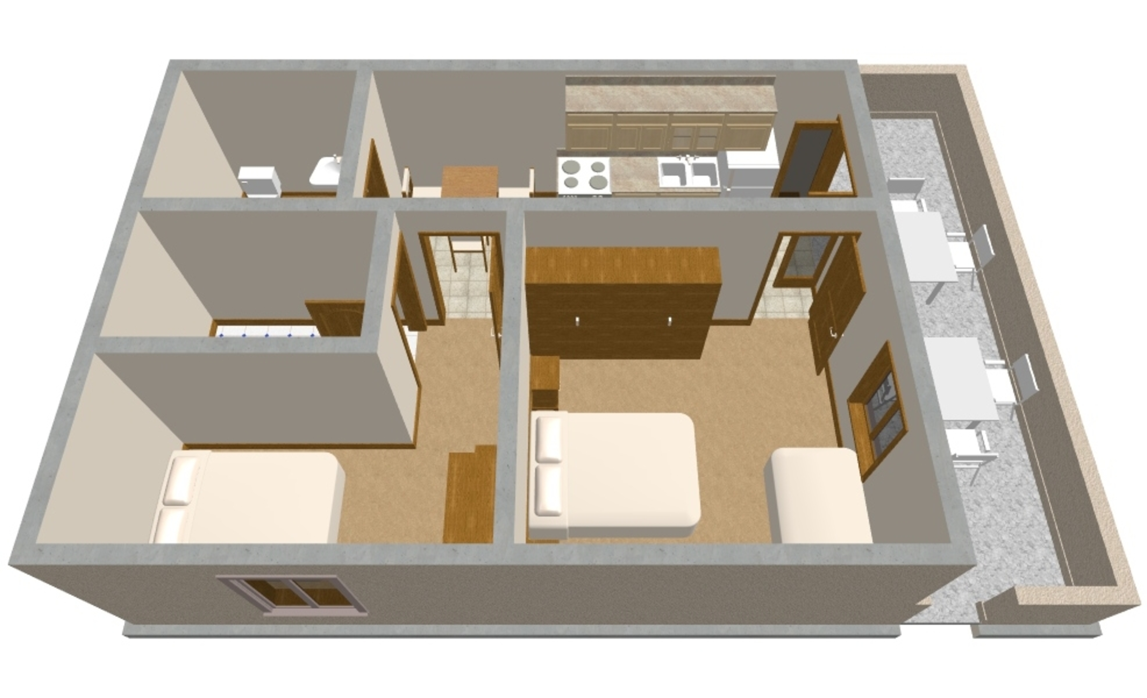 Two bedroom apartment near beach Sućuraj, Hvar  A-a