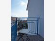Balcony 2 Trogir, Balcony 2 in the apartment, with a sea view and WiFi.