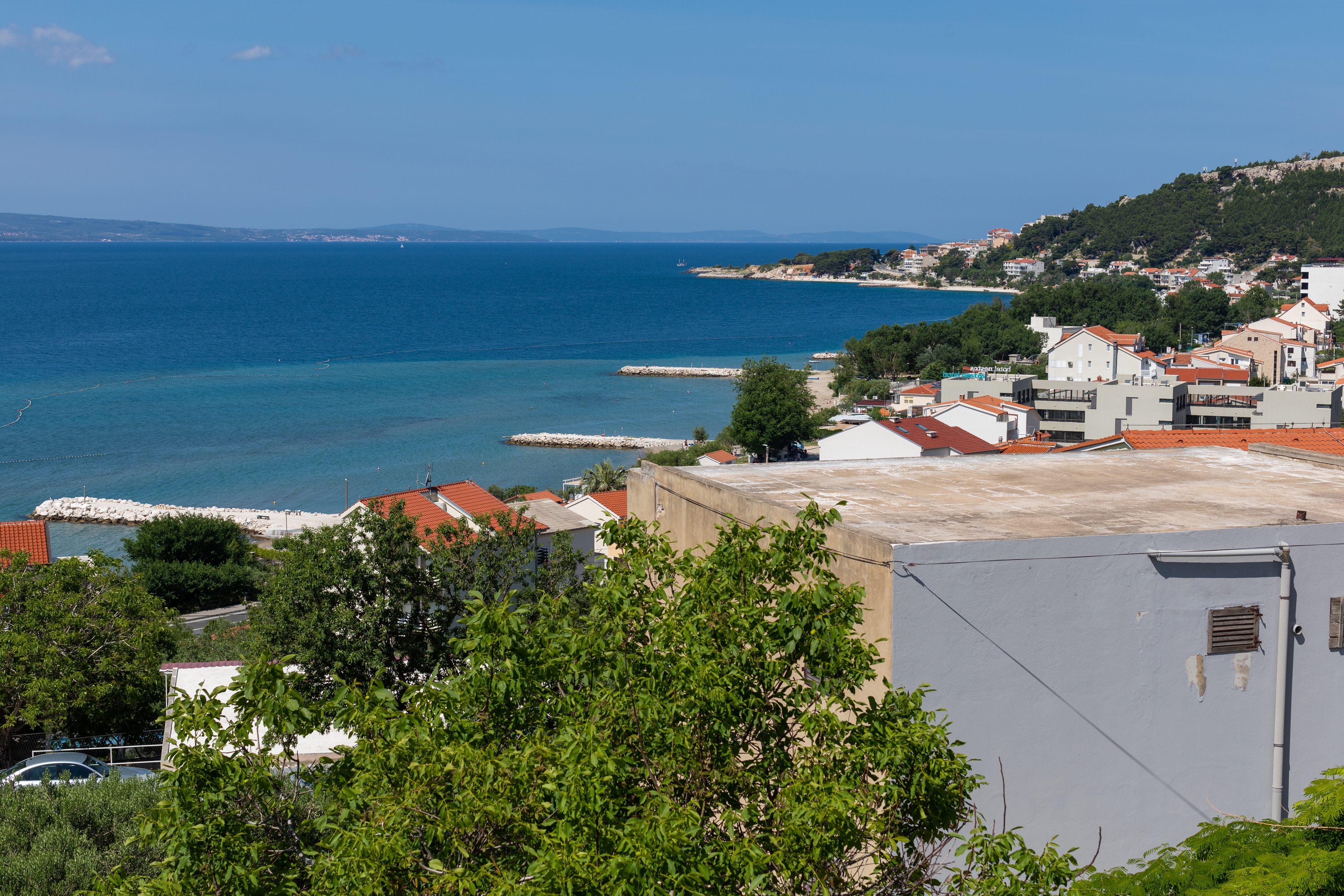 Studio flat with balcony and sea view Duće, Omiš  AS-b