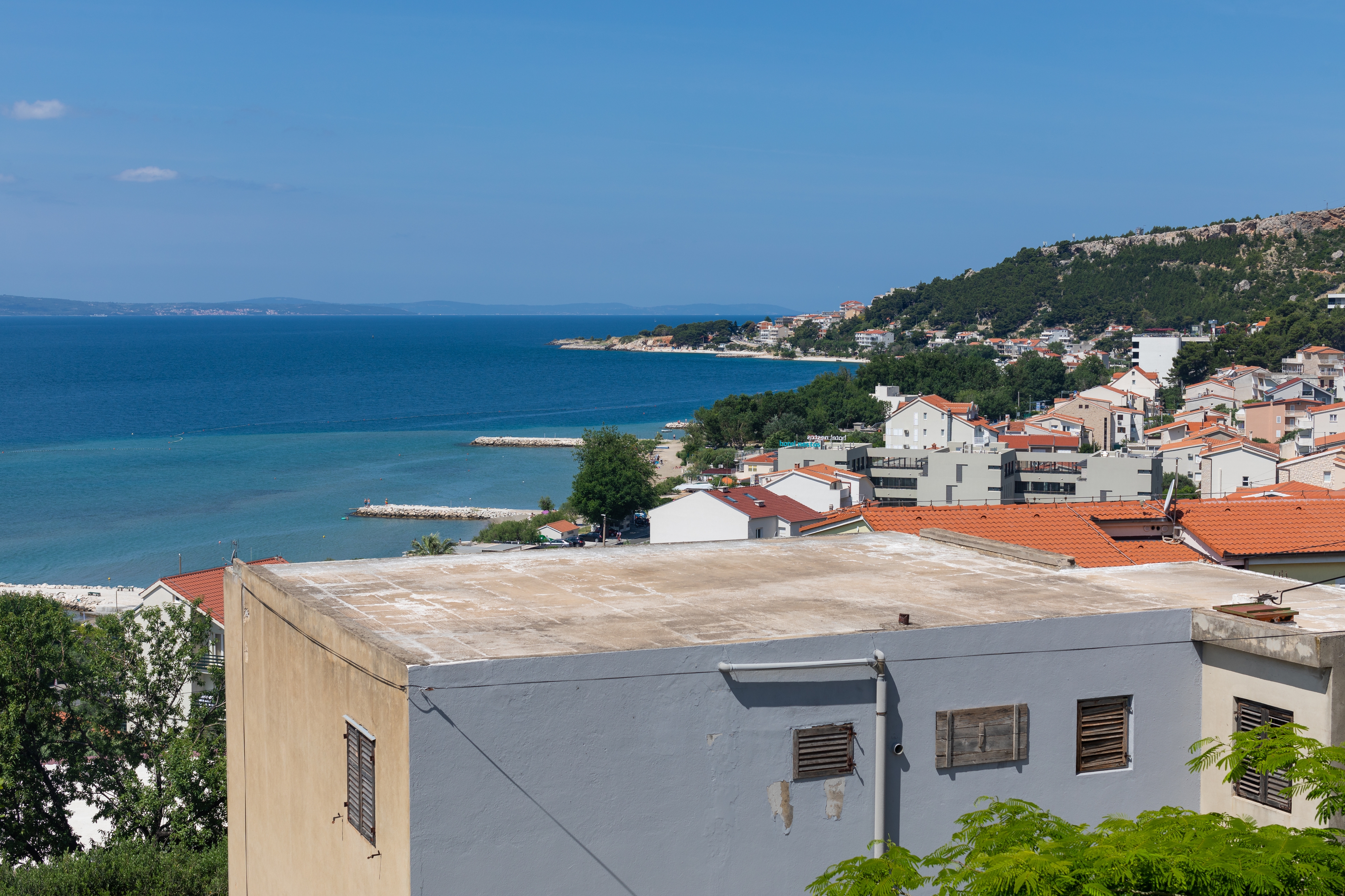 Studio flat with balcony and sea view Duće, Omiš  AS-c