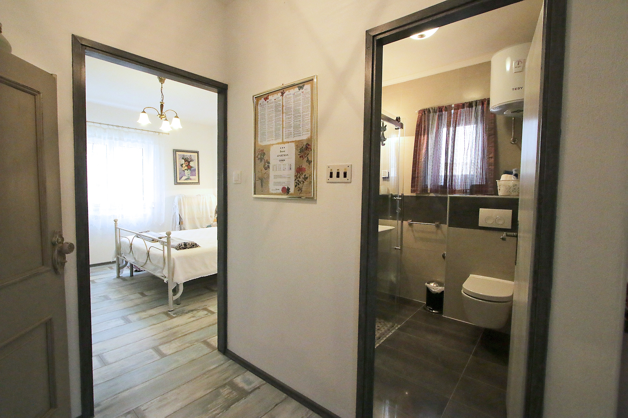 One bedroom apartment with terrace Vinjerac, Zadar  A-a