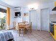 Jídelna Baška, Jídelna v ubytování typu apartment, s klimatizací a WiFi.