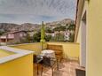 Terasa 1 Baška, Terasa 1 v ubytování typu apartment, s výhledem na moře a WiFi.