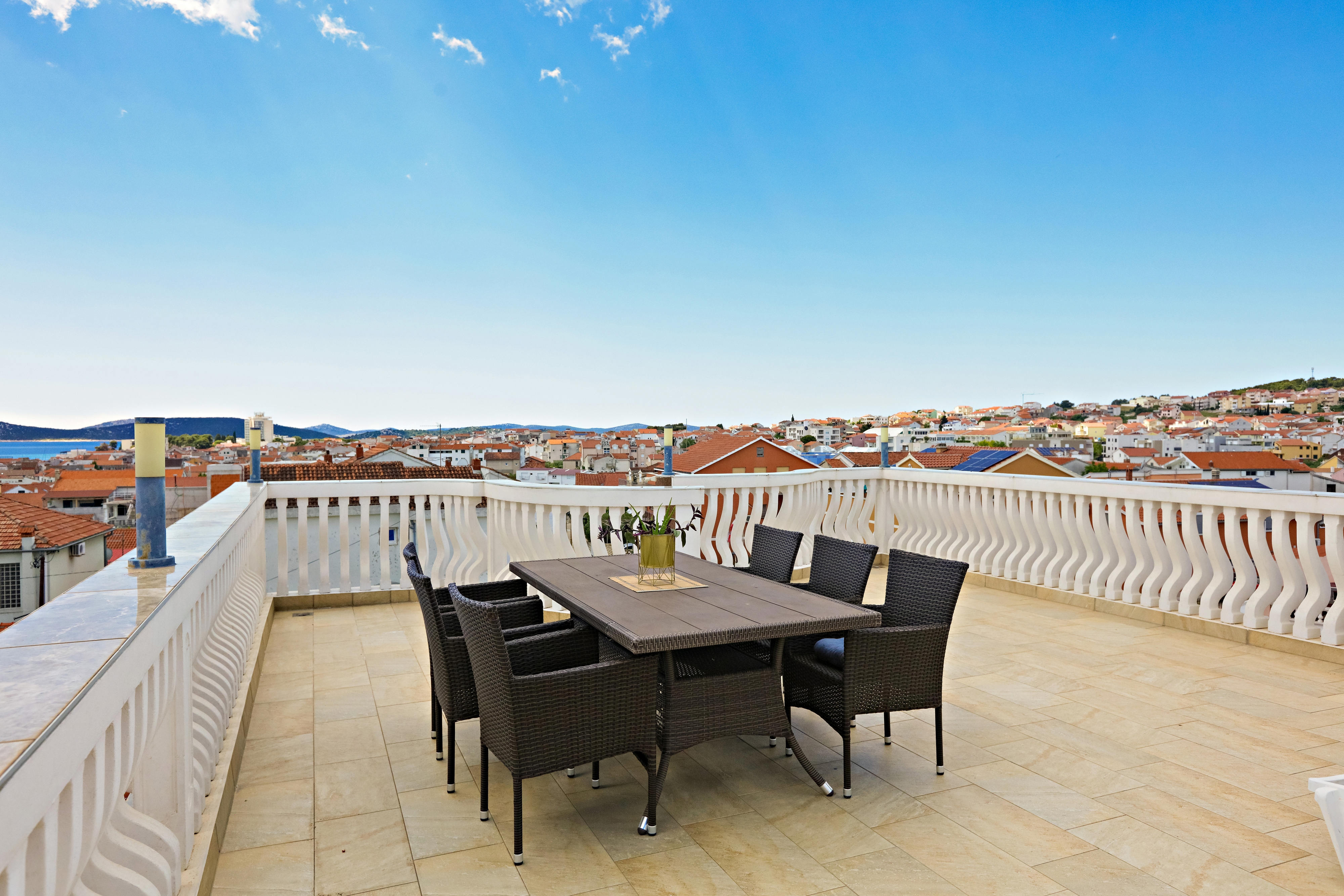 One bedroom apartment with terrace and sea view Vodice  A-c