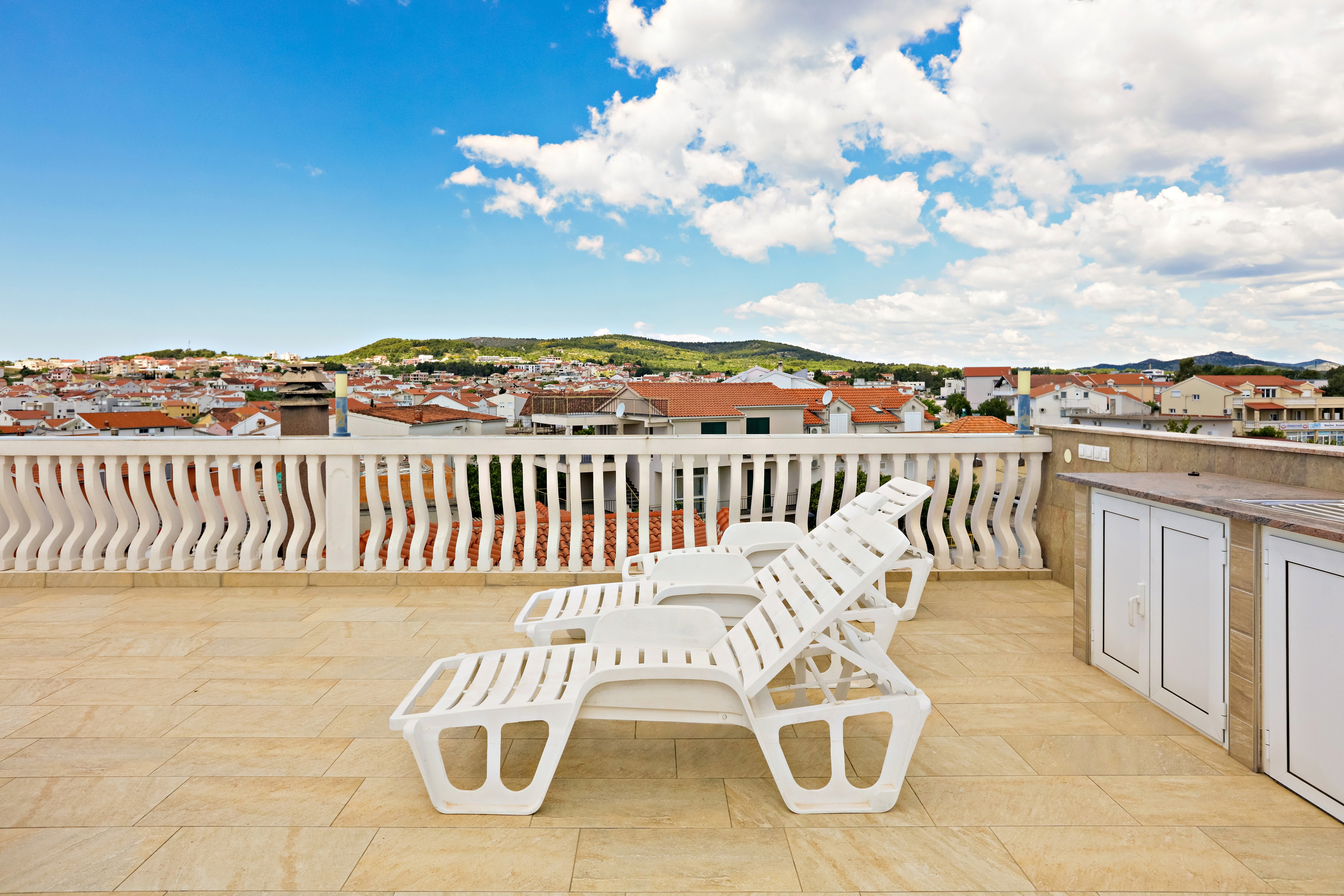 One bedroom apartment with terrace and sea view Vodice  A-c